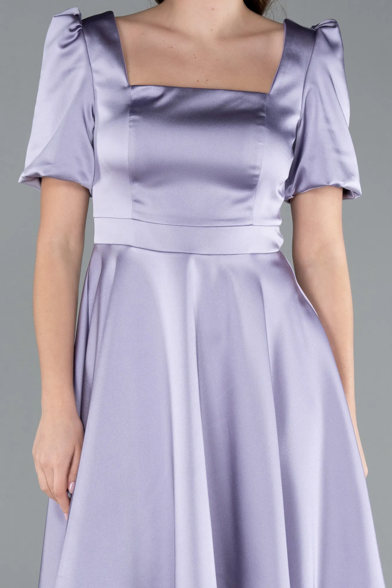 Lila-Short Satin Invitation Dress ABK1792