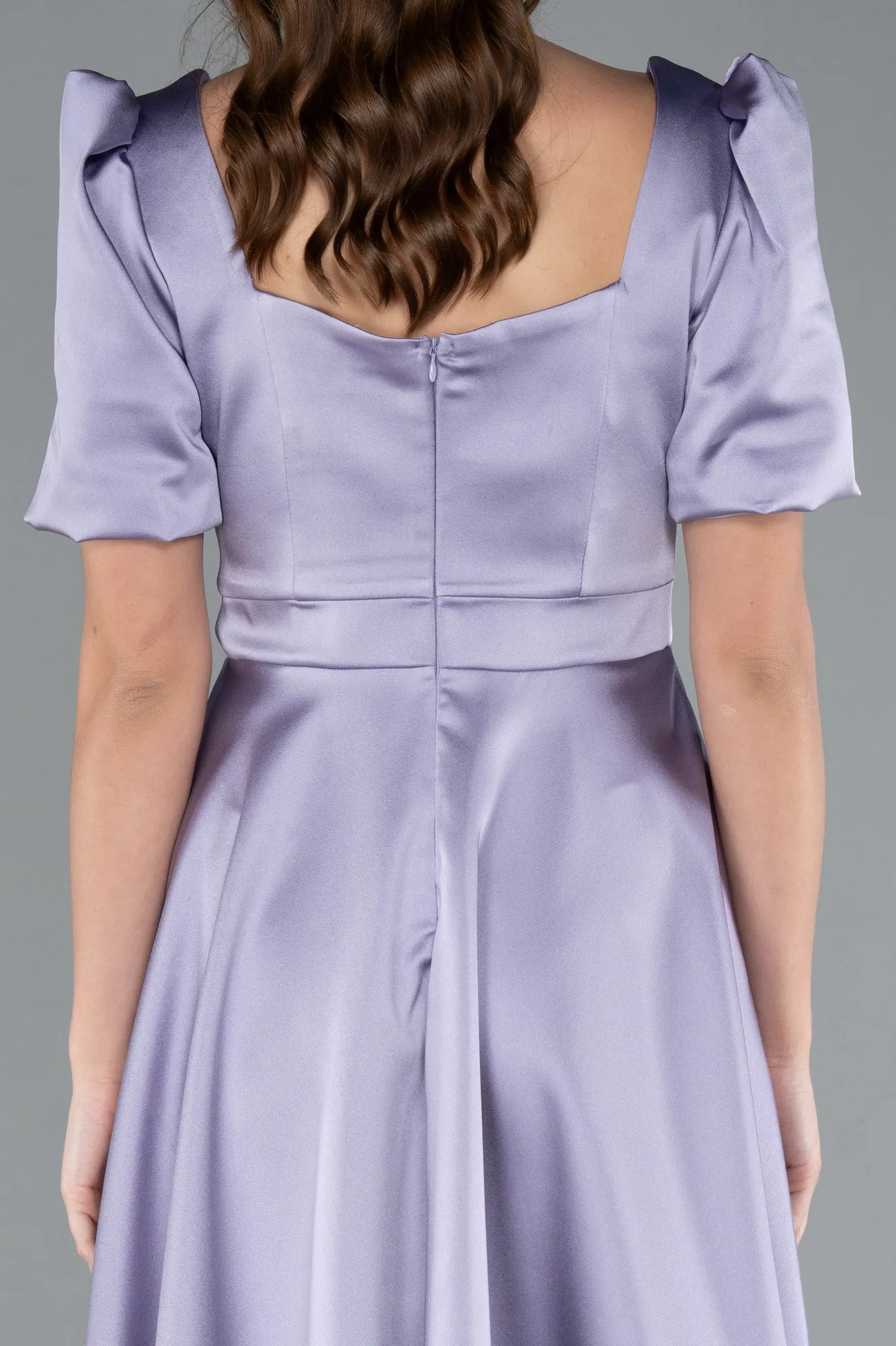 Lila-Short Satin Invitation Dress ABK1792