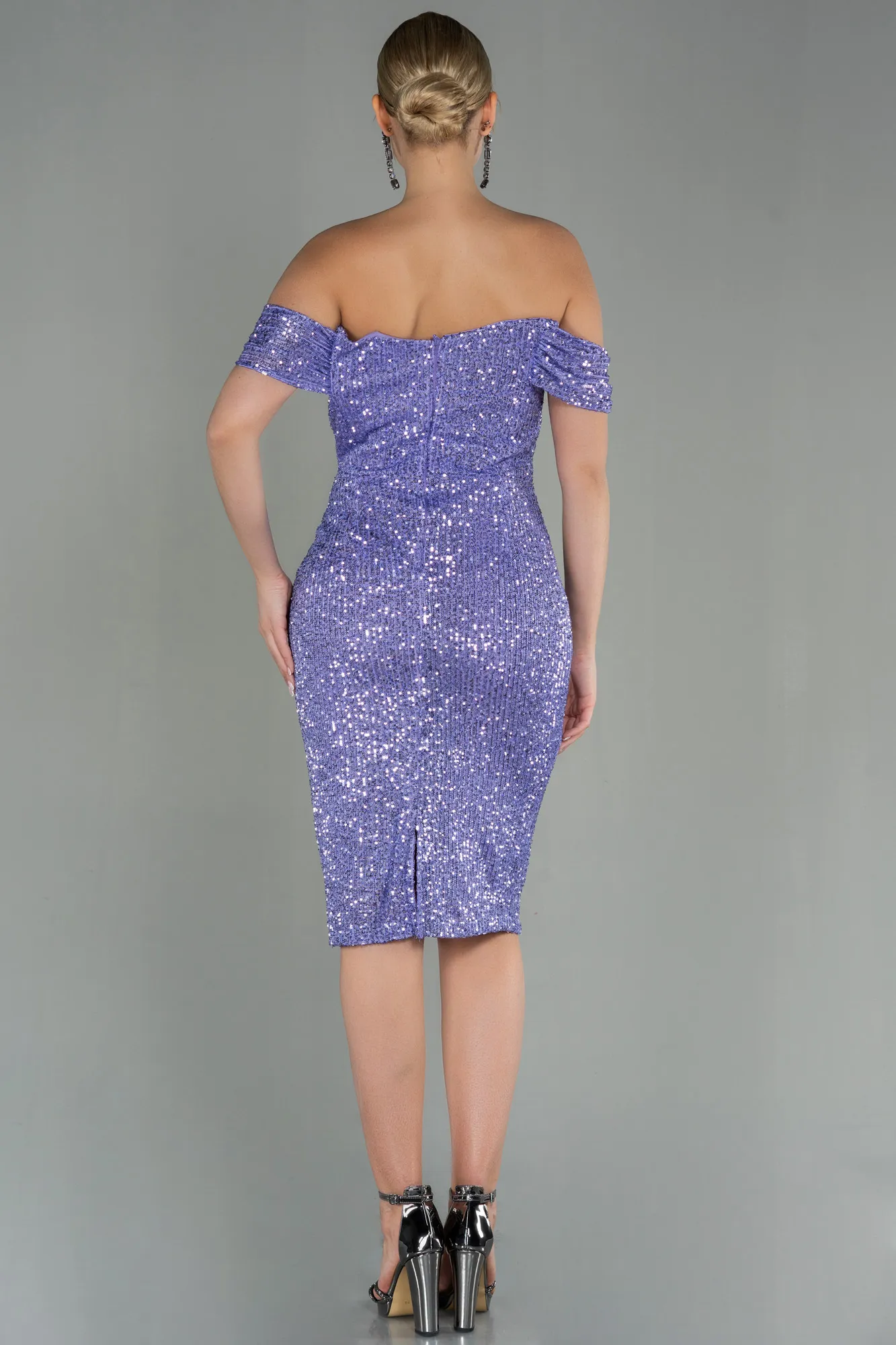 Lila-Short Scaly Invitation Dress ABK1723