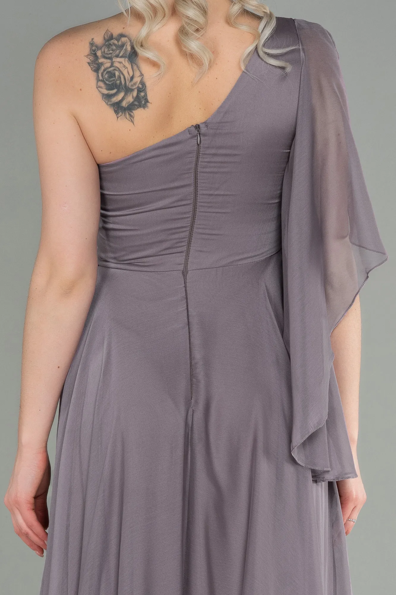 Mink-Long Chiffon Evening Dress ABU3449