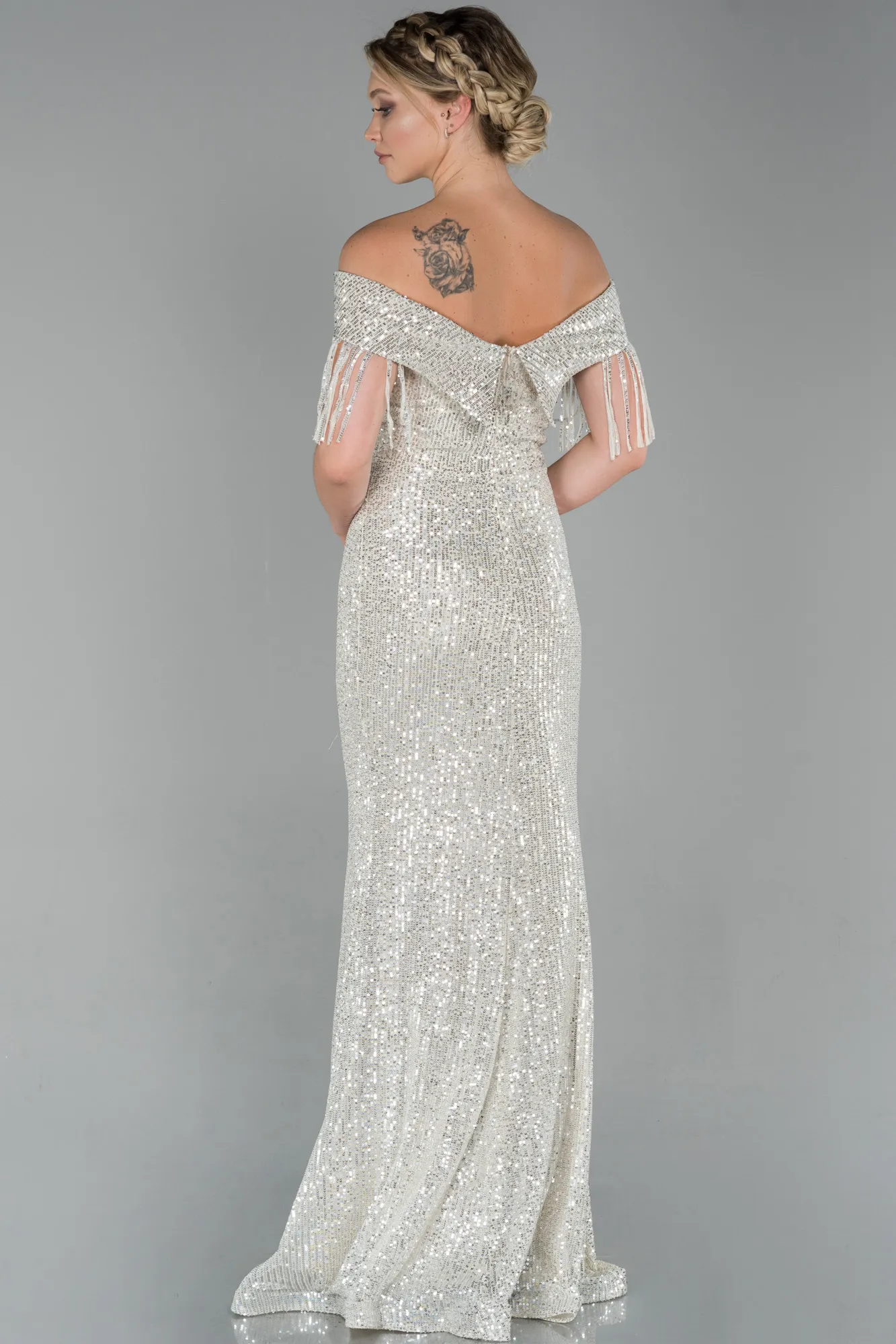 Mink-Long Evening Dress ABU1744