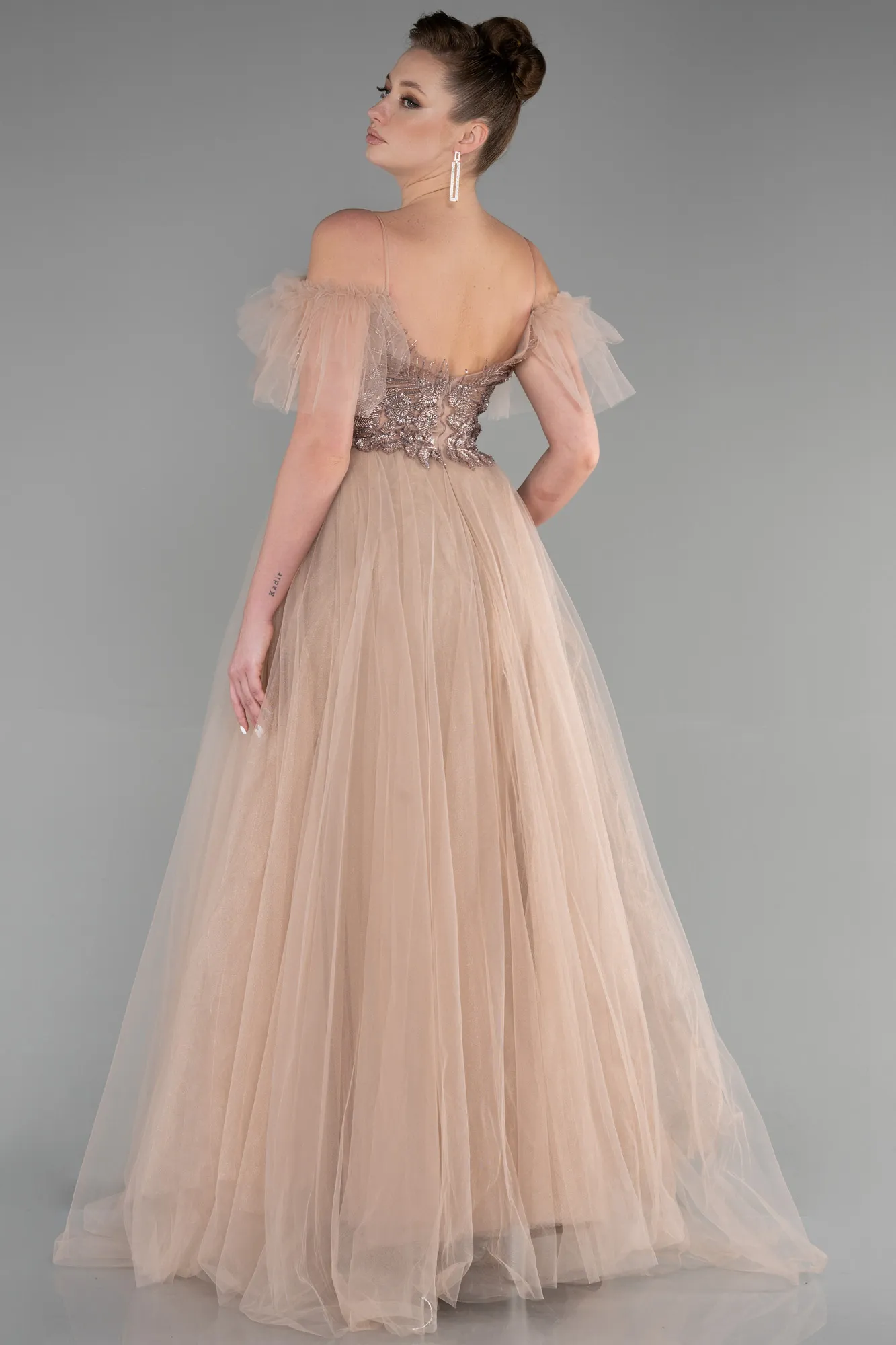 Mink-Long Evening Dress ABU3526