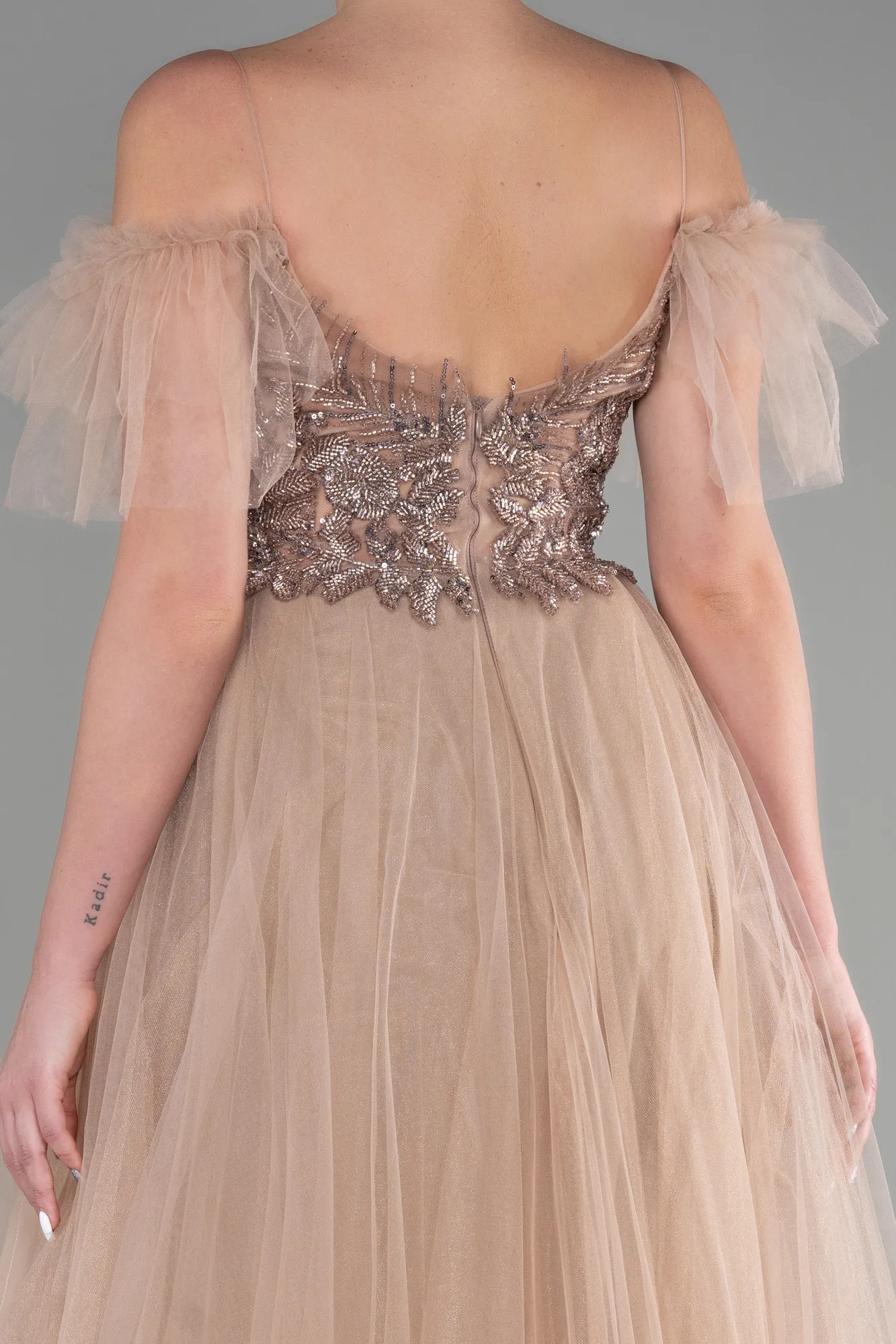 Mink-Long Evening Dress ABU3526