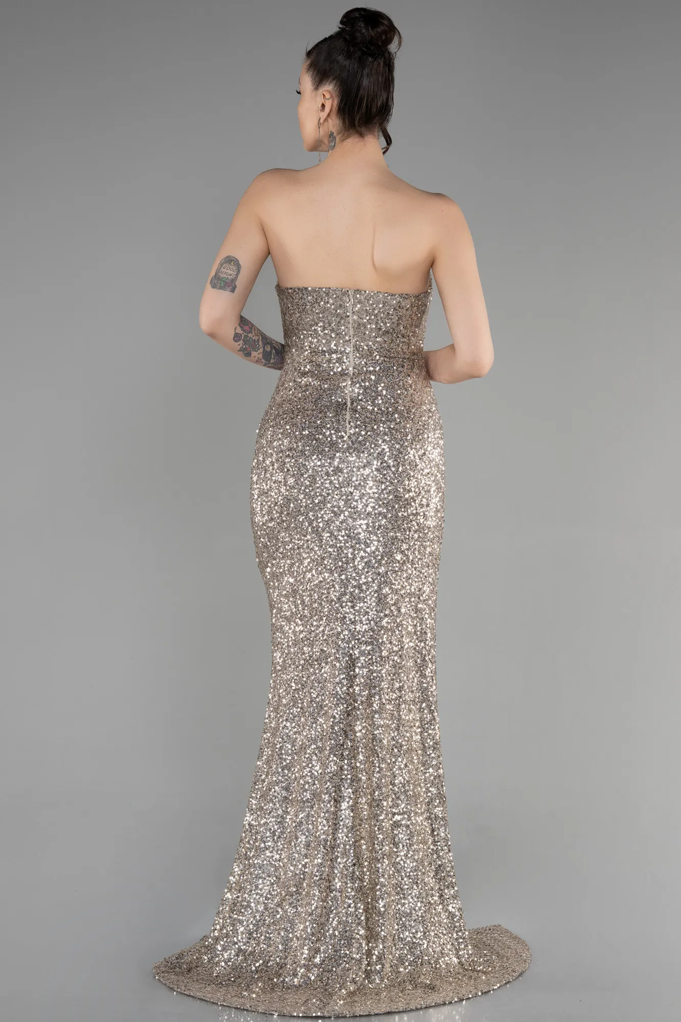Mink-Long Evening Dress ABU3551