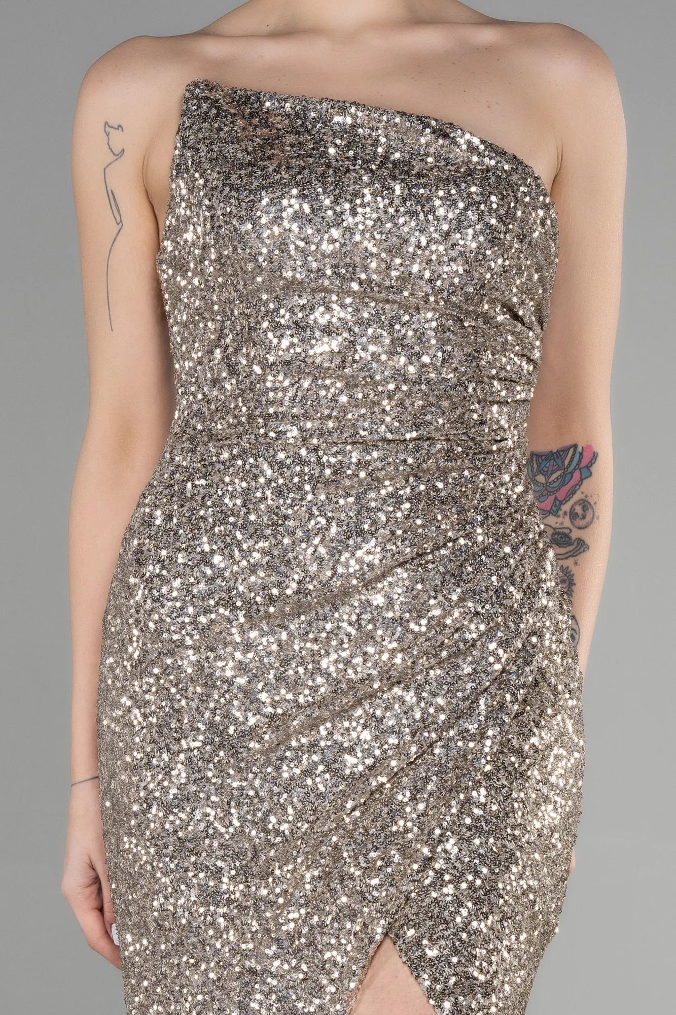 Mink-Long Evening Dress ABU3551