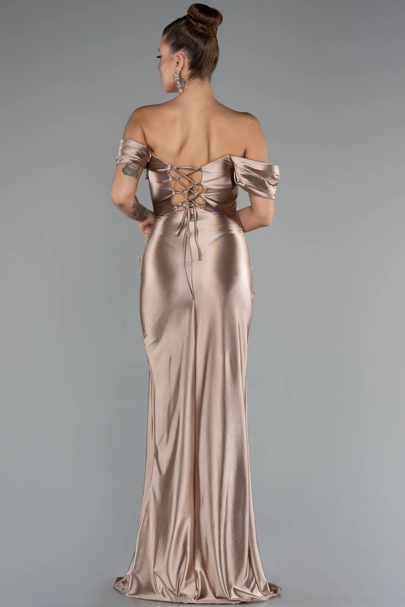 Mink-Long Evening Dress ABU3611