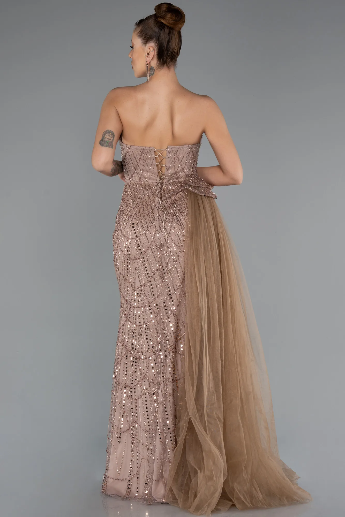 Mink-Long Evening Dress ABU5586