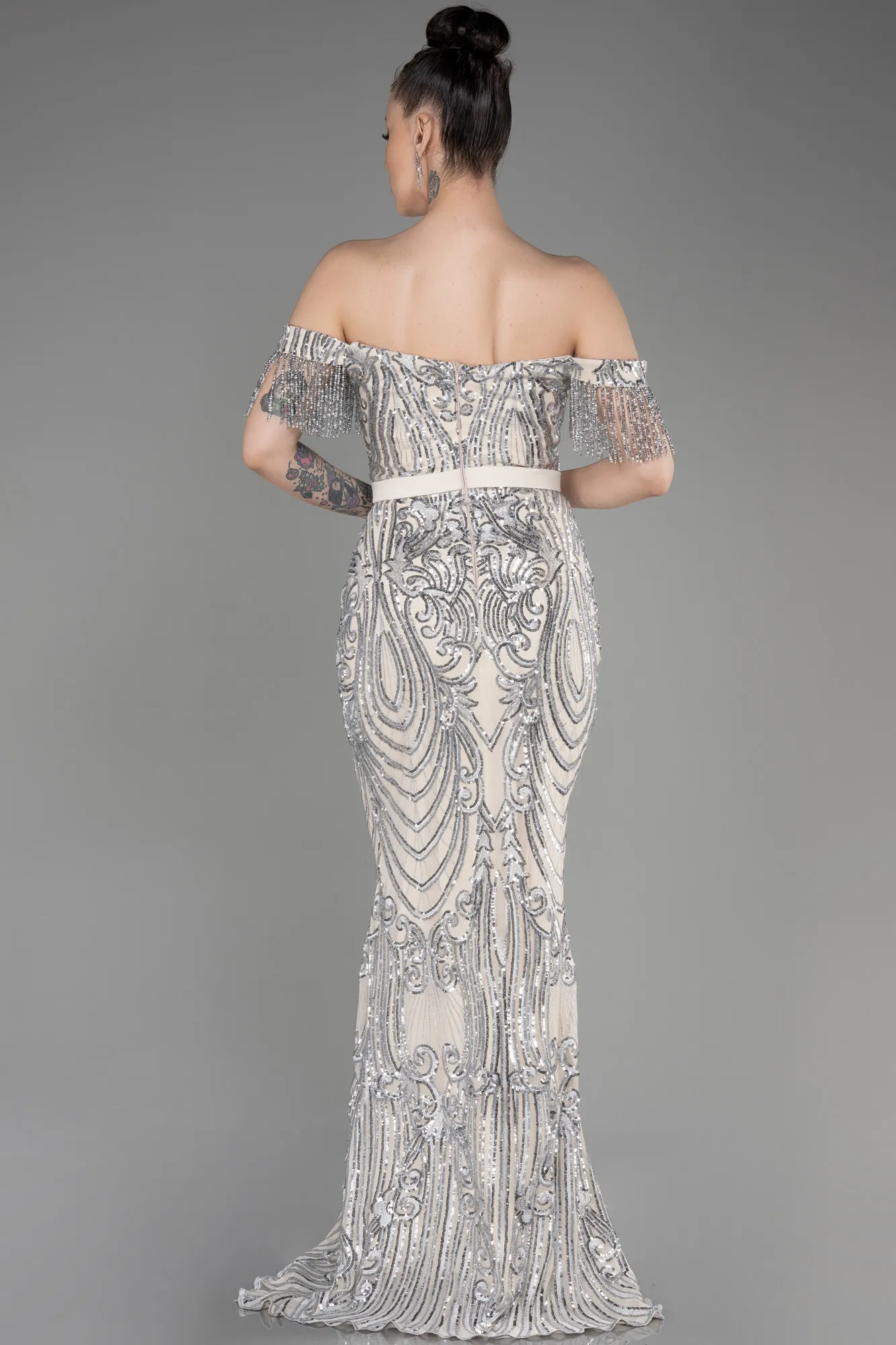 Mink-Long Mermaid Prom Dress ABU3783