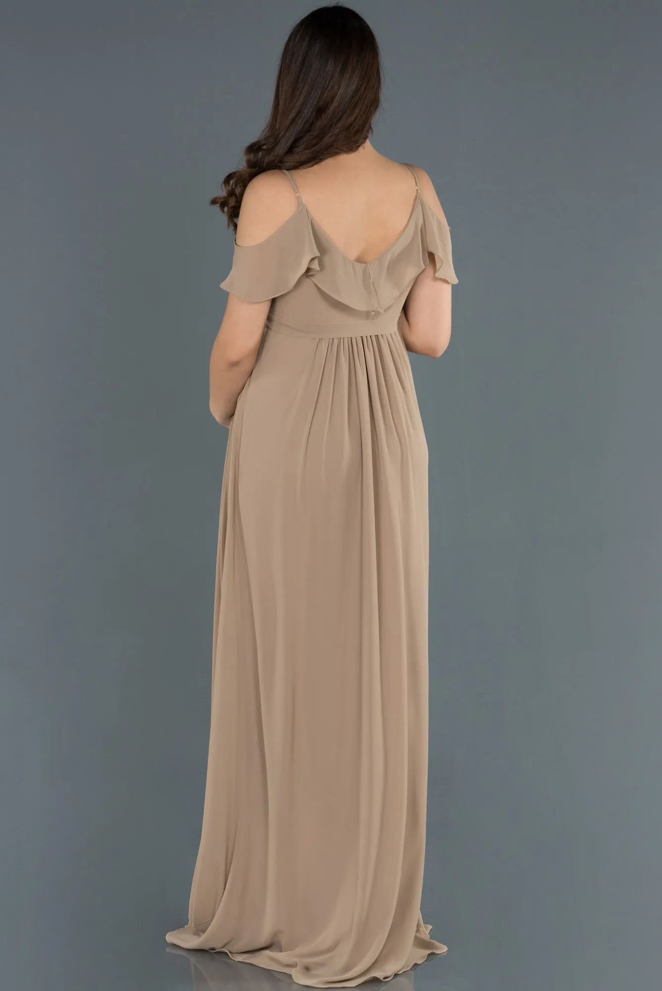 Mink-Long Pregnancy Evening Dress ABU744