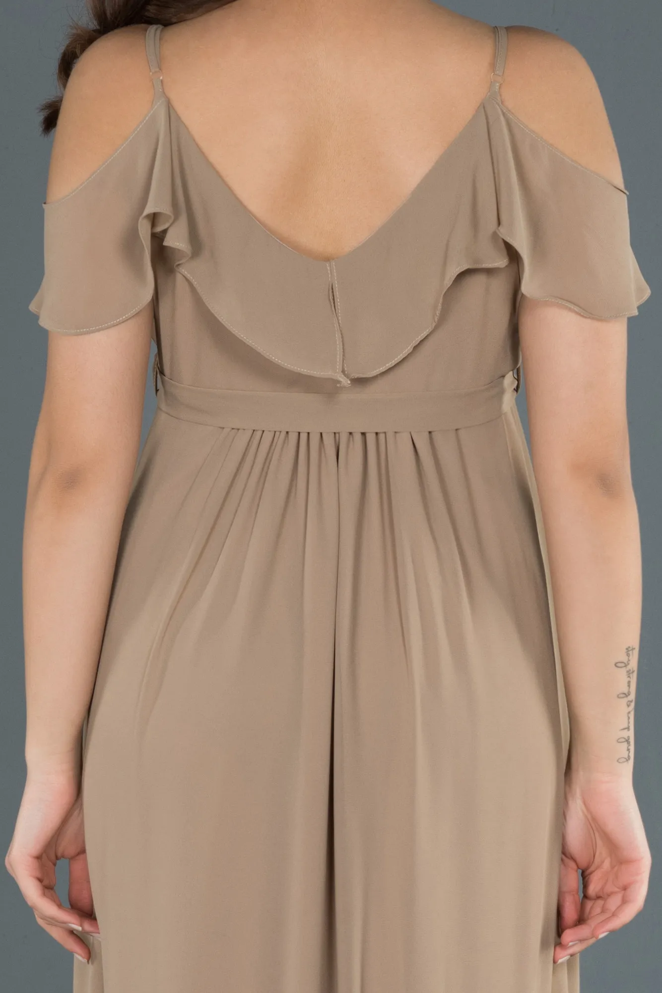 Mink-Long Pregnancy Evening Dress ABU744