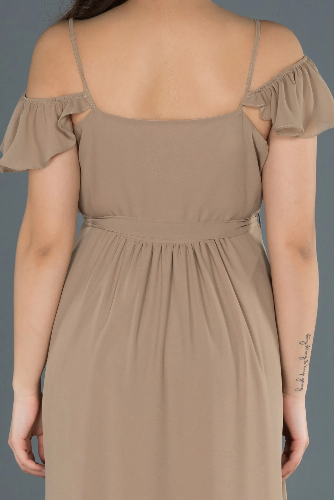 Mink-Long Pregnancy Evening Dress ABU756