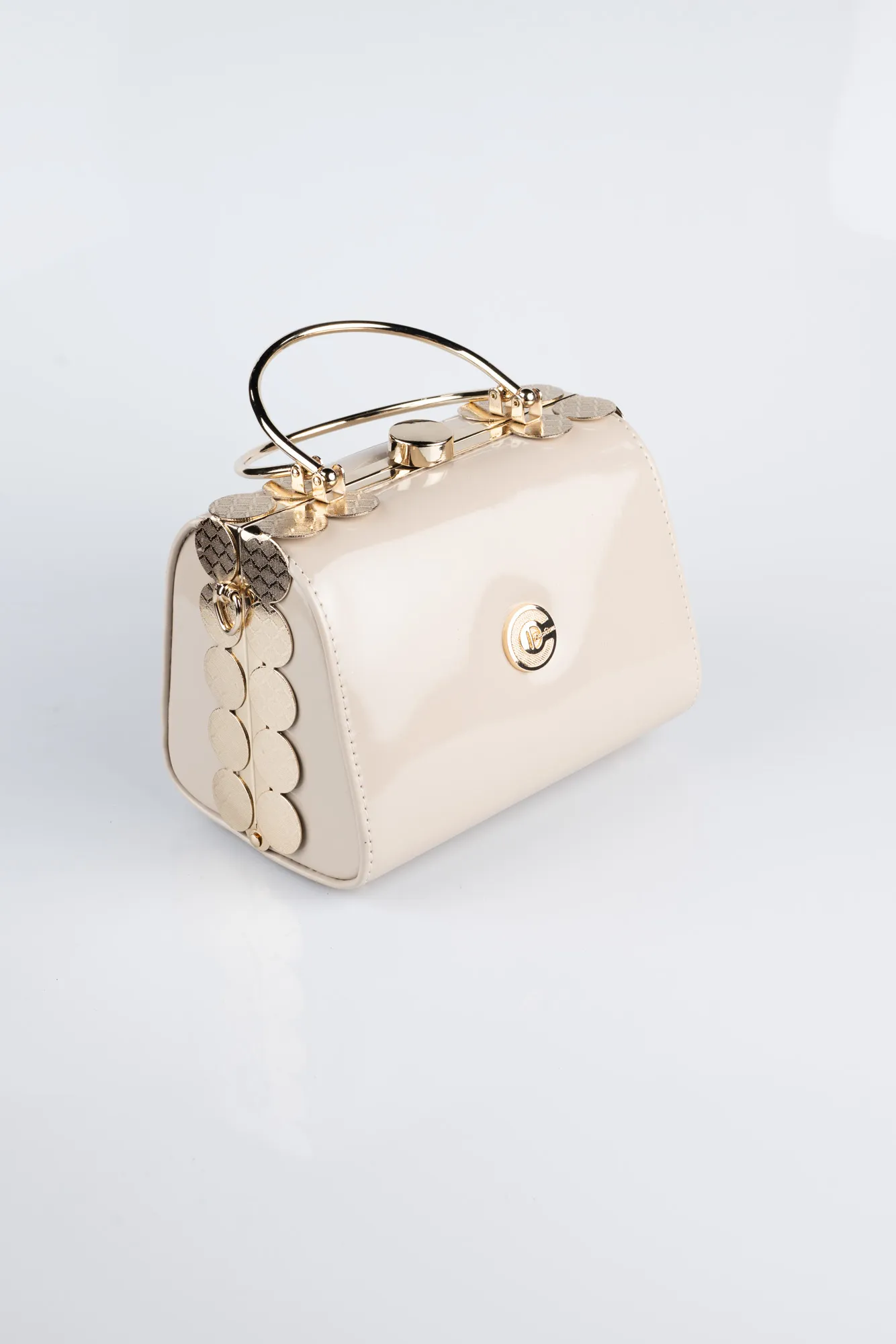 Mink-Patent Leather Evening Bag KC170