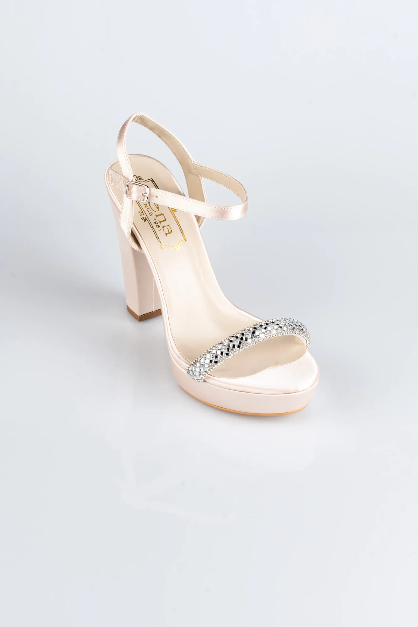 Mink-Satin Platform Heel MJ5159