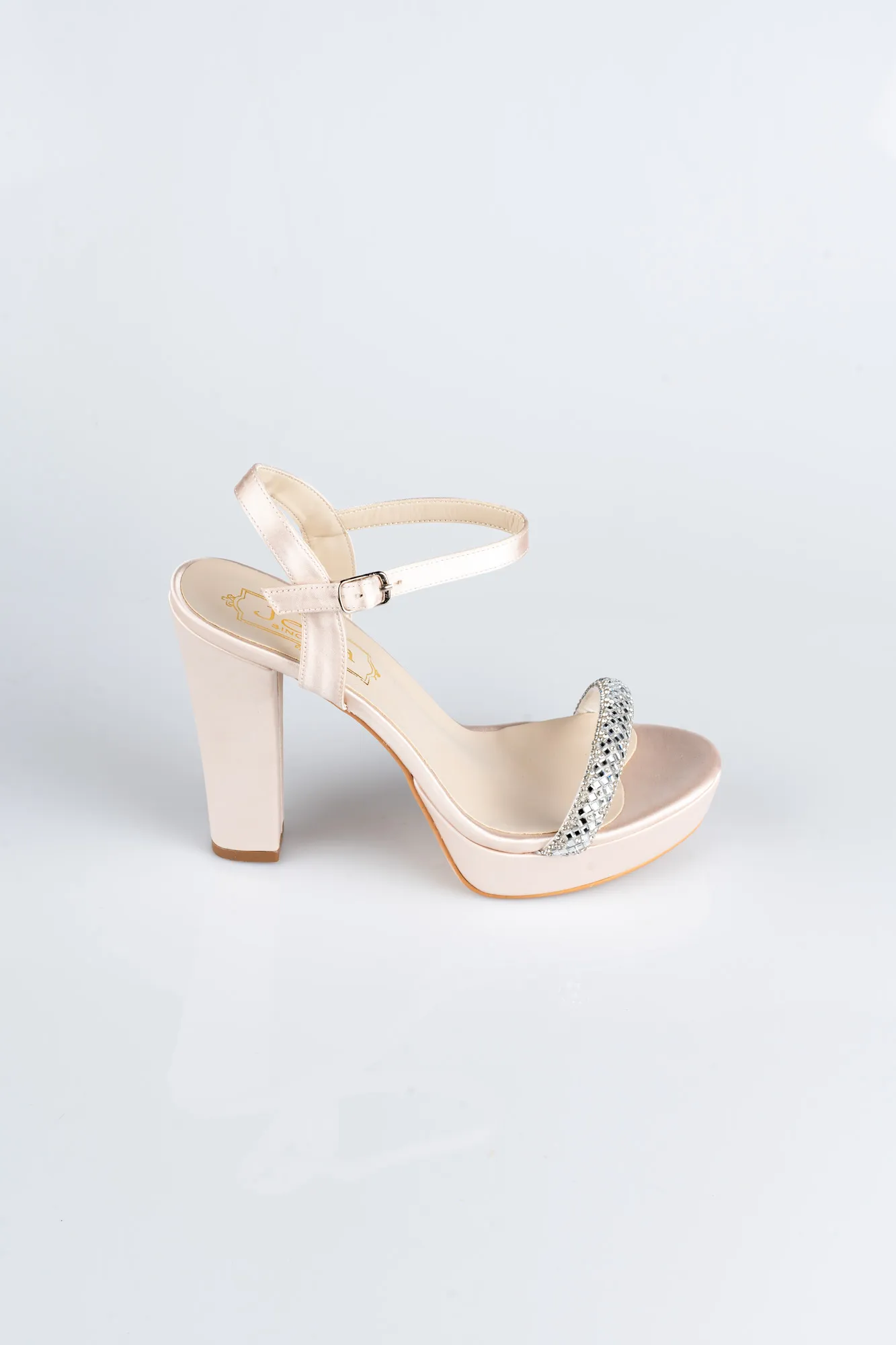 Mink-Satin Platform Heel MJ5159