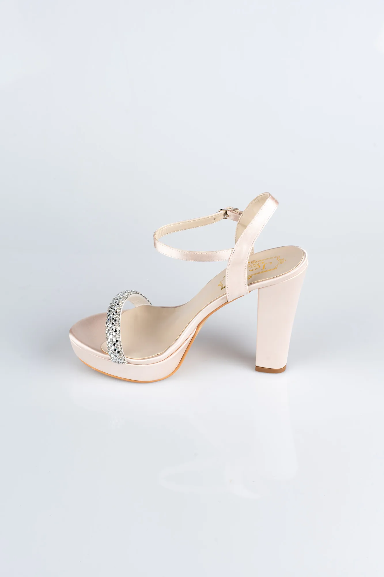 Mink-Satin Platform Heel MJ5159