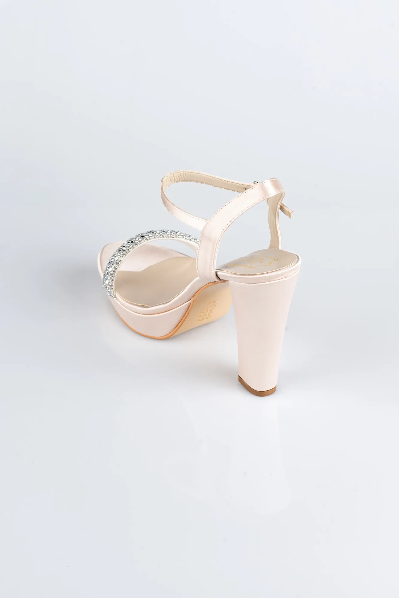 Mink-Satin Platform Heel MJ5159