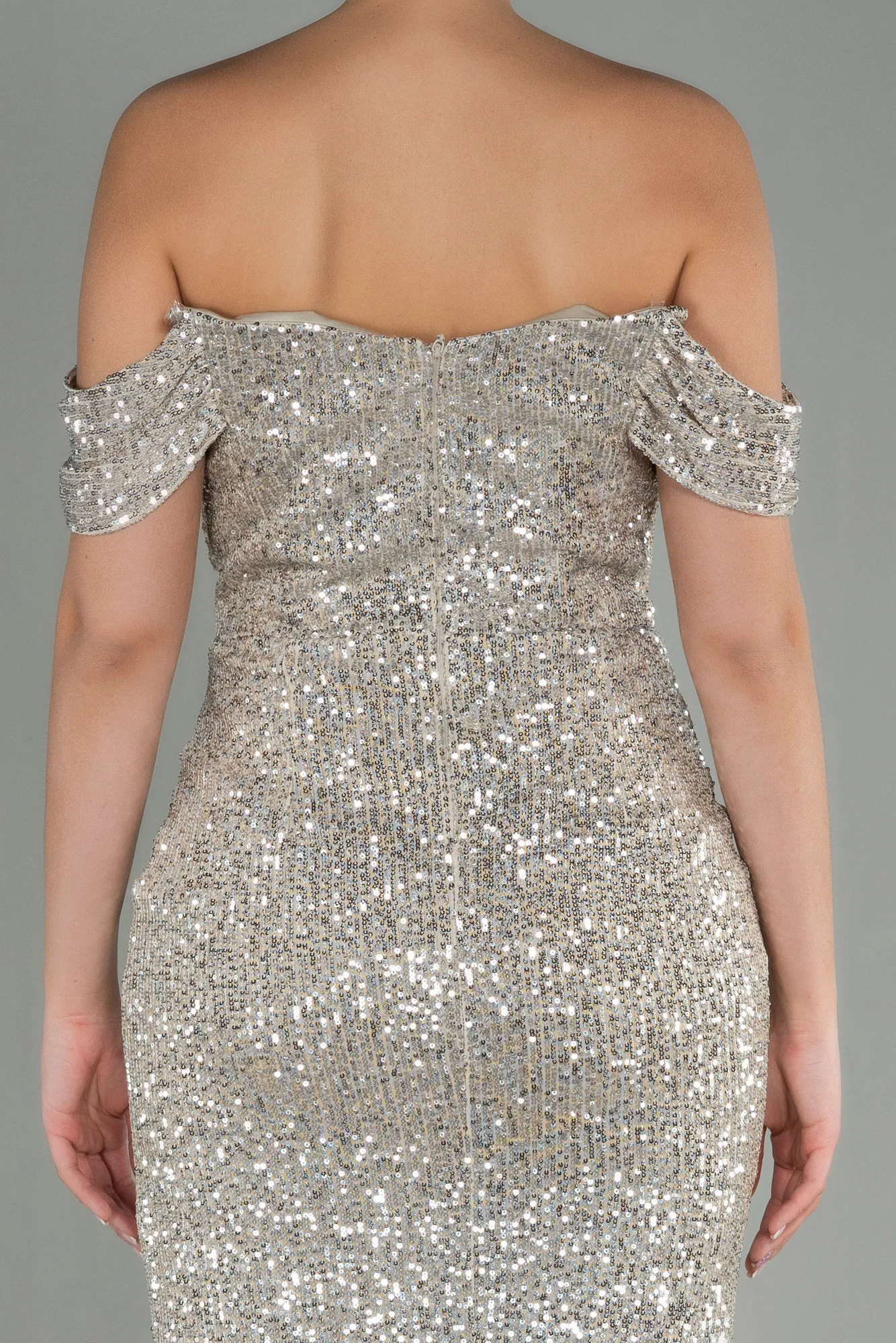 Mink-Short Scaly Invitation Dress ABK1723