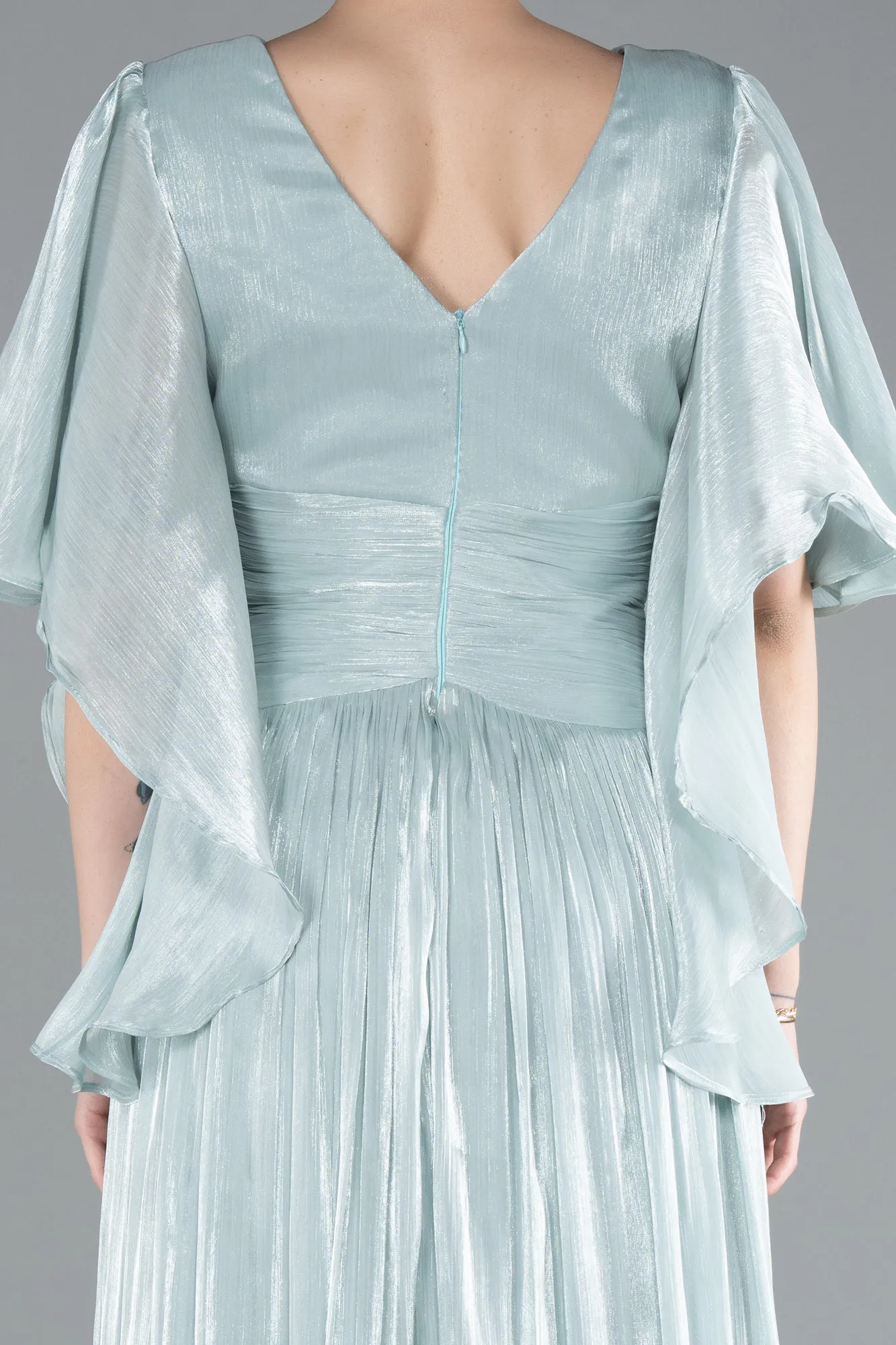 Mint-Long Chiffon Evening Dress ABU4922