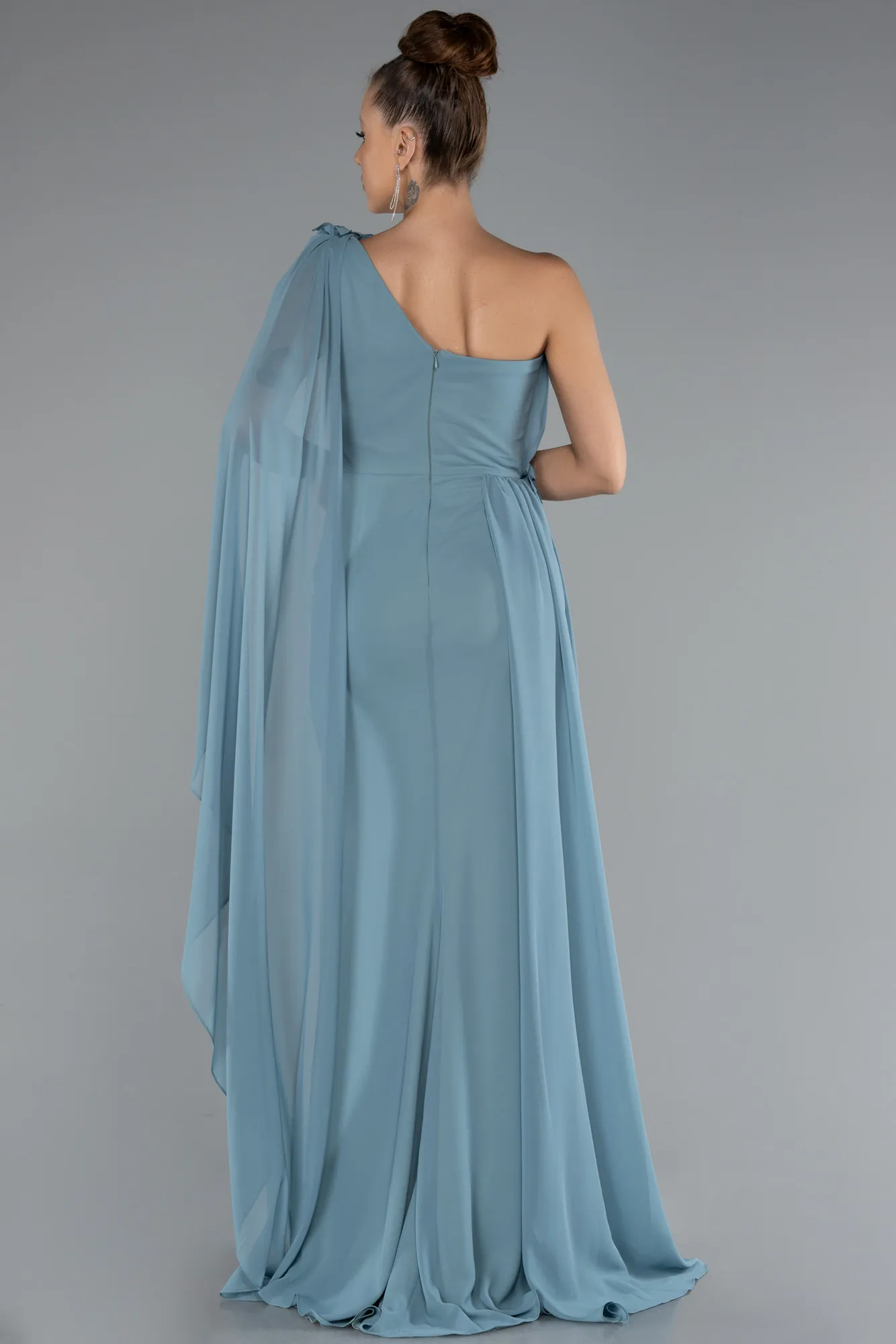 Mint-Long Chiffon Evening Dress ABU5144