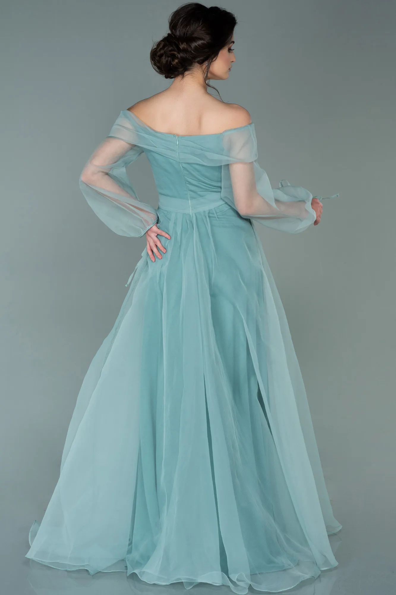 Mint-Long Engagement Dress ABU1468