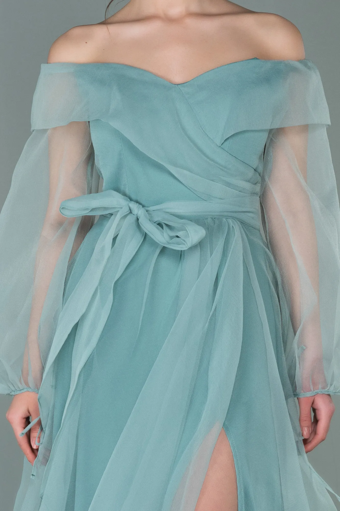 Mint-Long Engagement Dress ABU1468