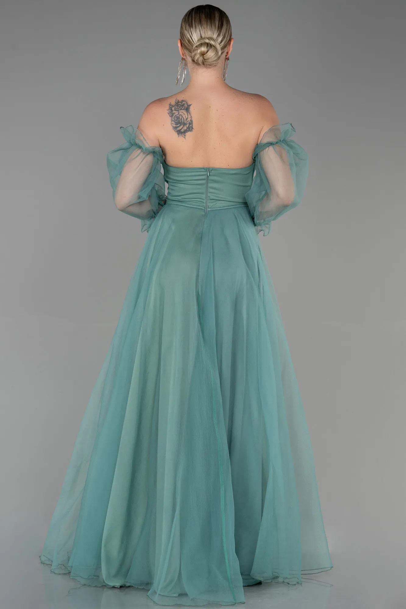 Mint-Long Evening Dress ABU2076