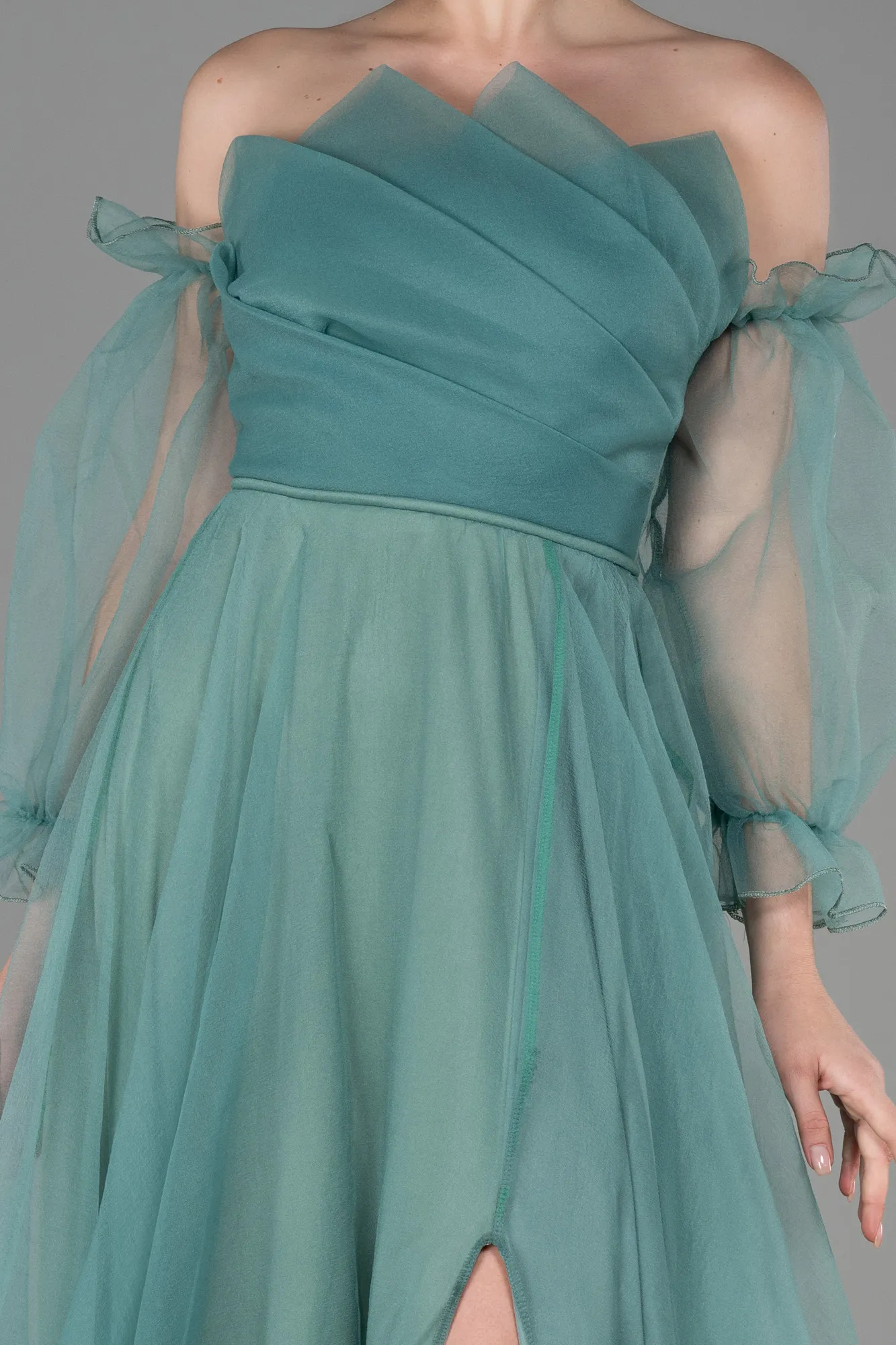 Mint-Long Evening Dress ABU2076