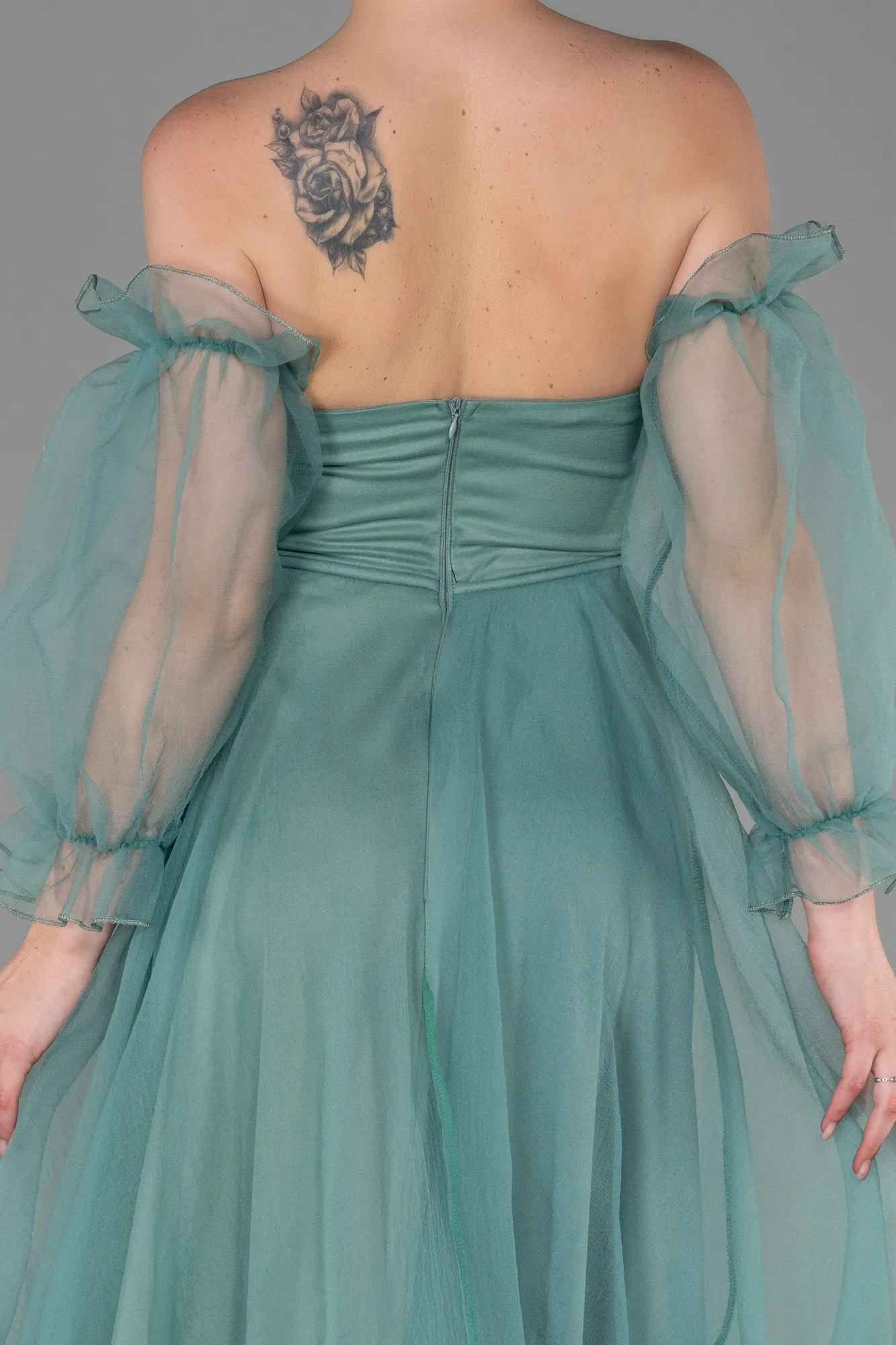 Mint-Long Evening Dress ABU2076