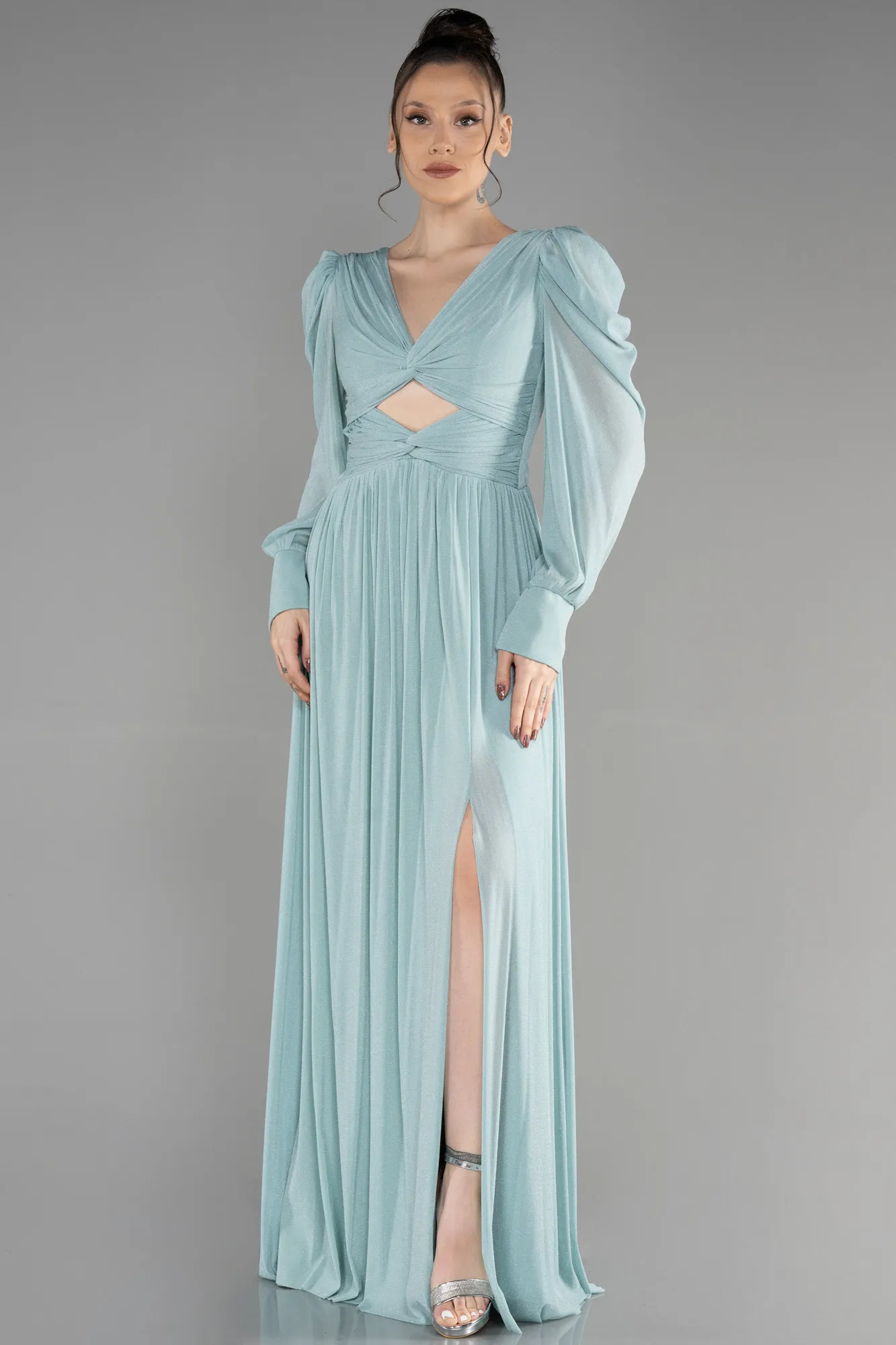 Mint-Long Evening Dress ABU3103
