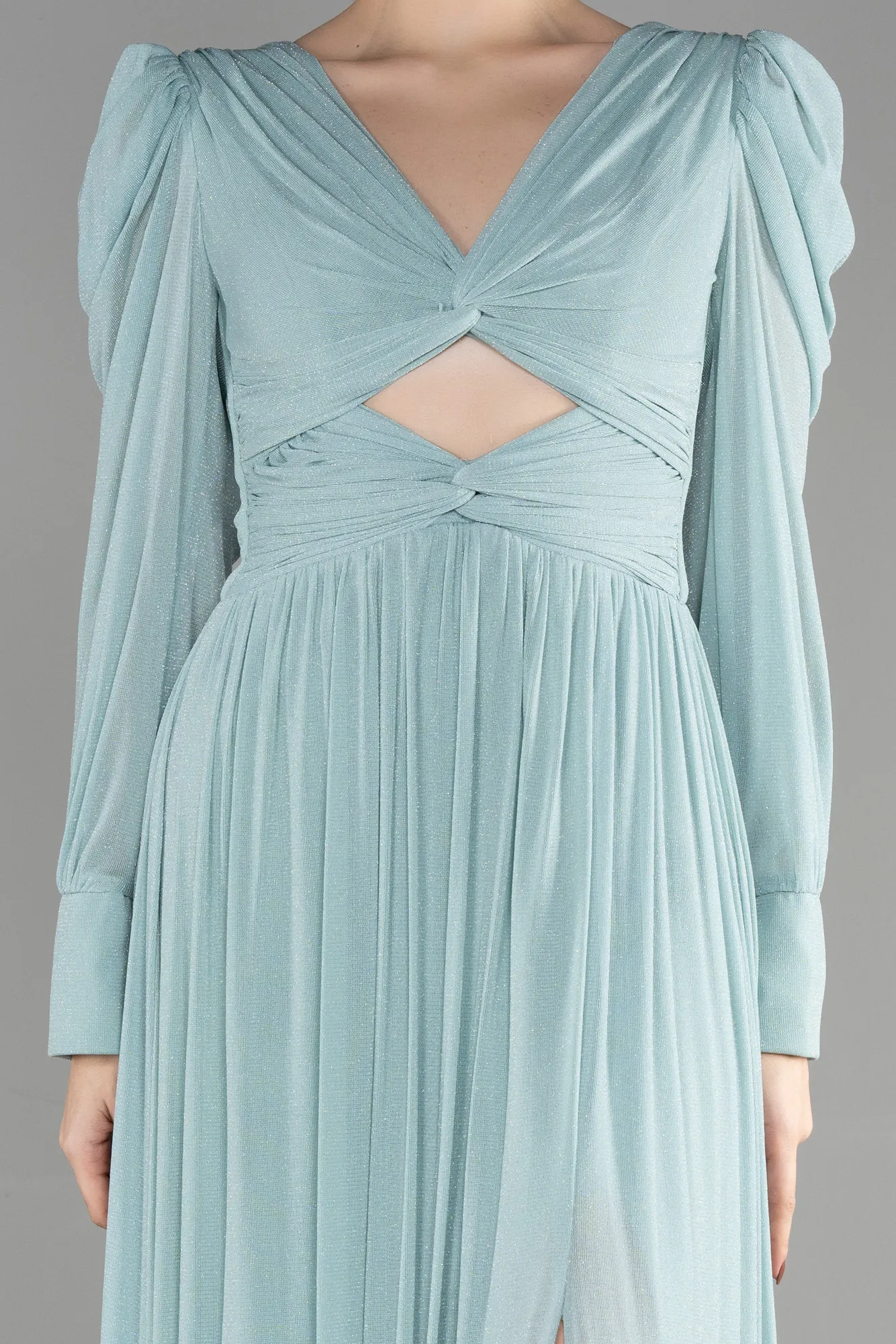 Mint-Long Evening Dress ABU3103