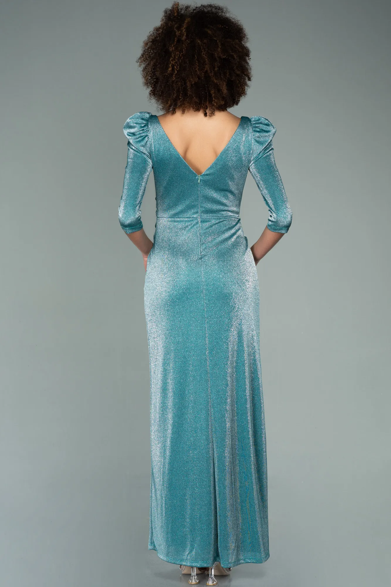 Mint-Long Evening Dress ABU3445