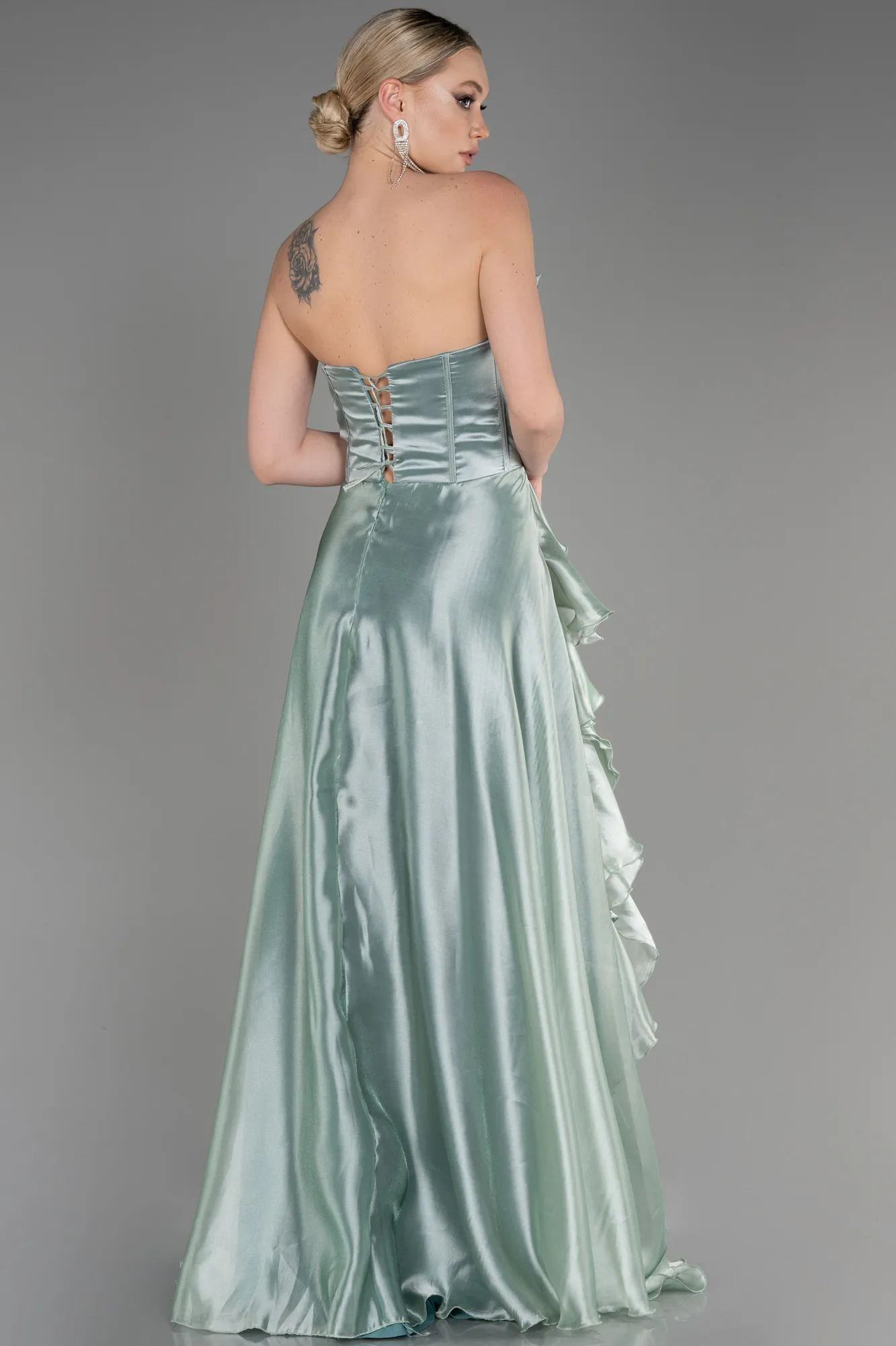 Mint-Long Evening Dress ABU3720