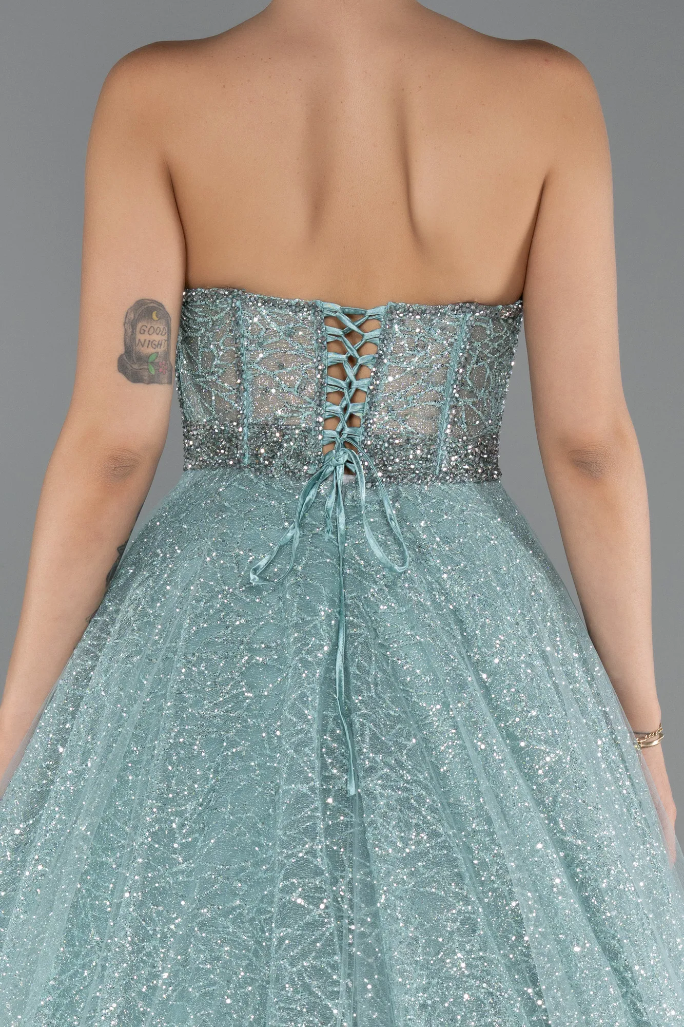 Mint-Long Evening Dress ABU5265