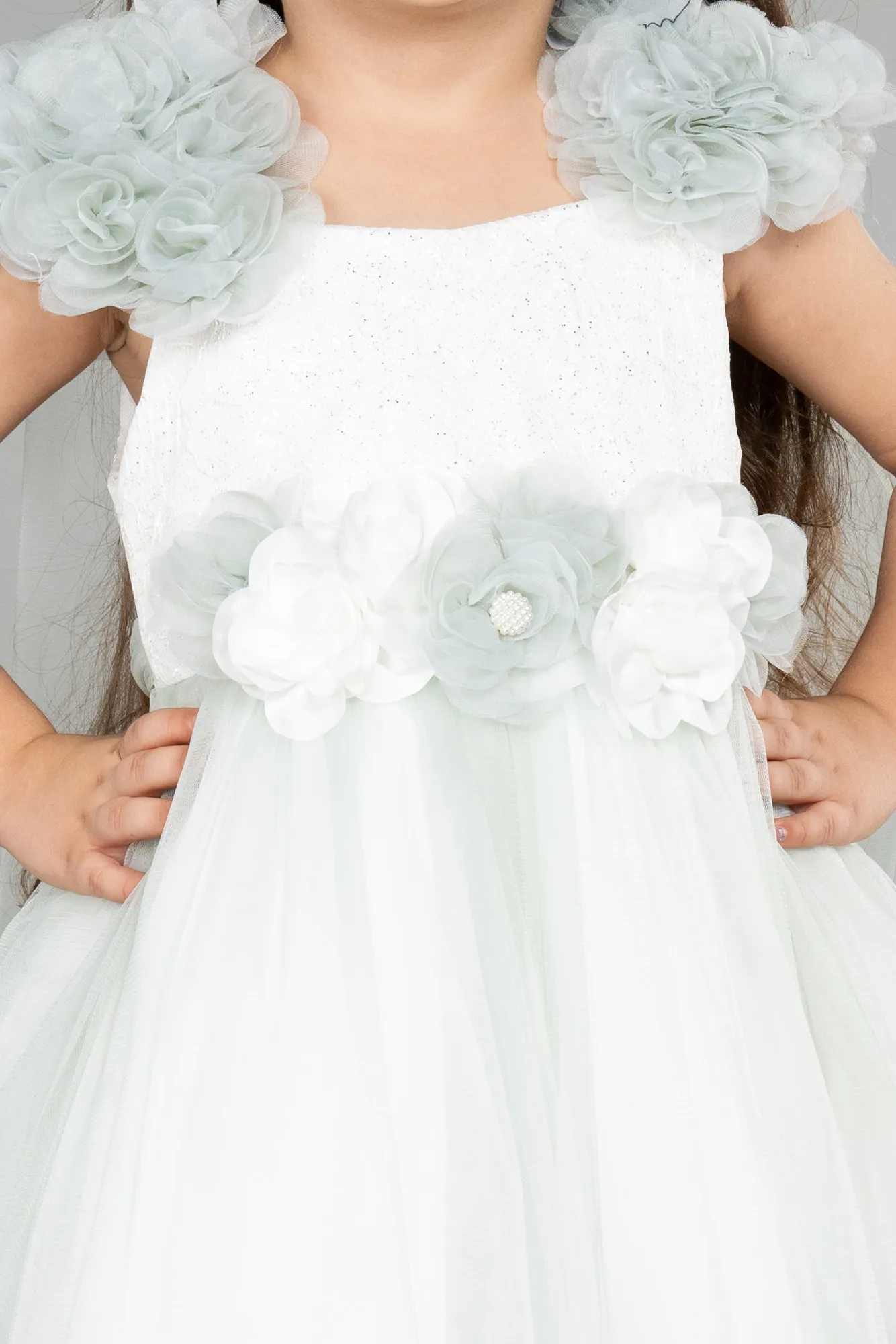 Mint-Long Girl Dress ABU1250