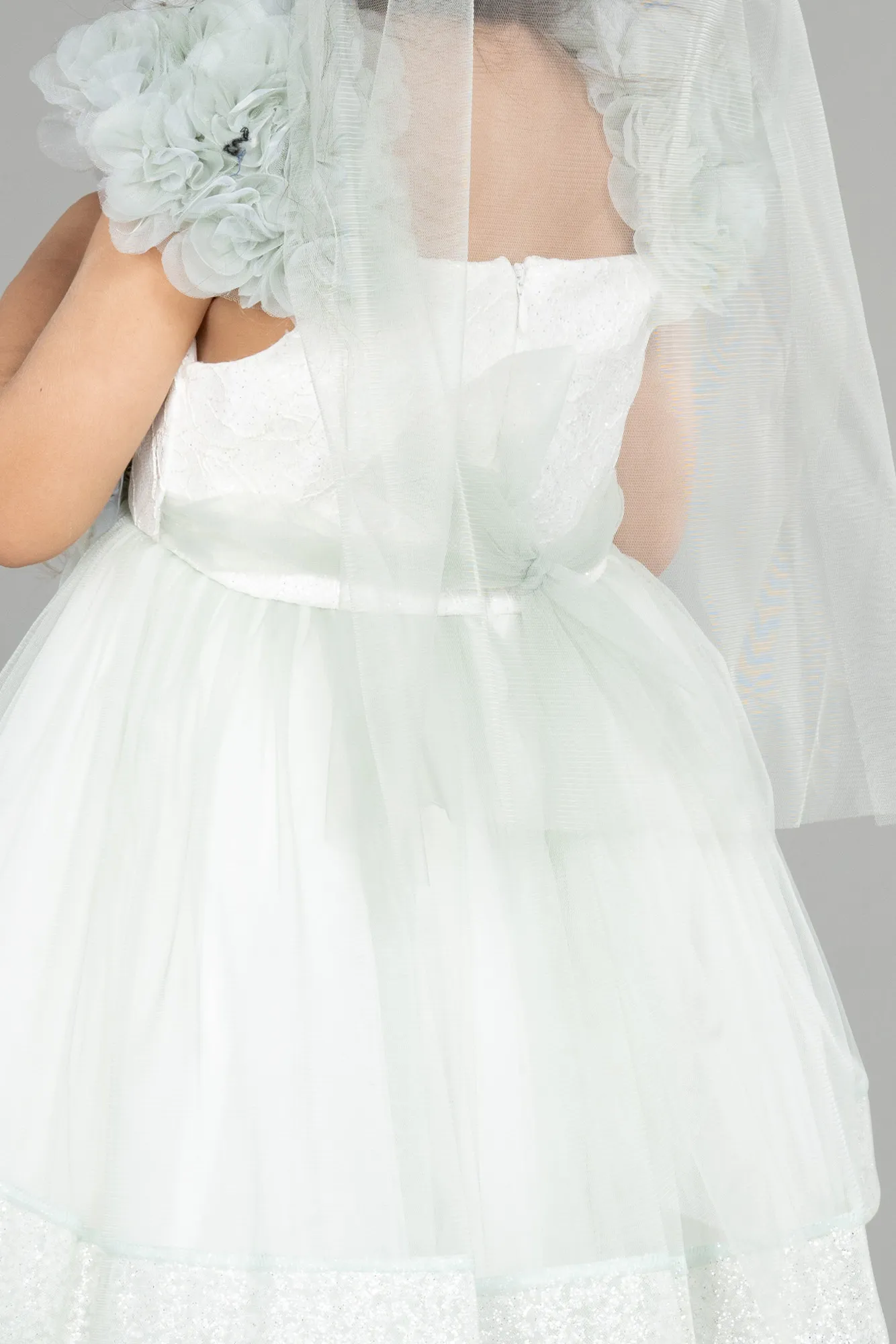 Mint-Long Girl Dress ABU1250