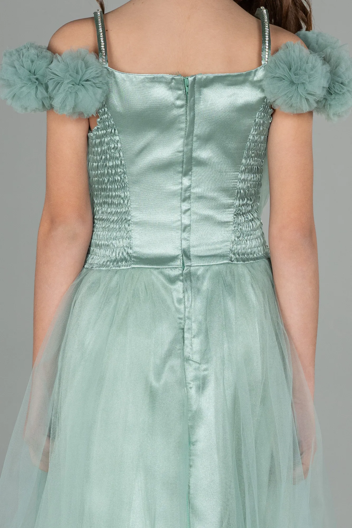 Mint-Long Girl Dress ABU2450