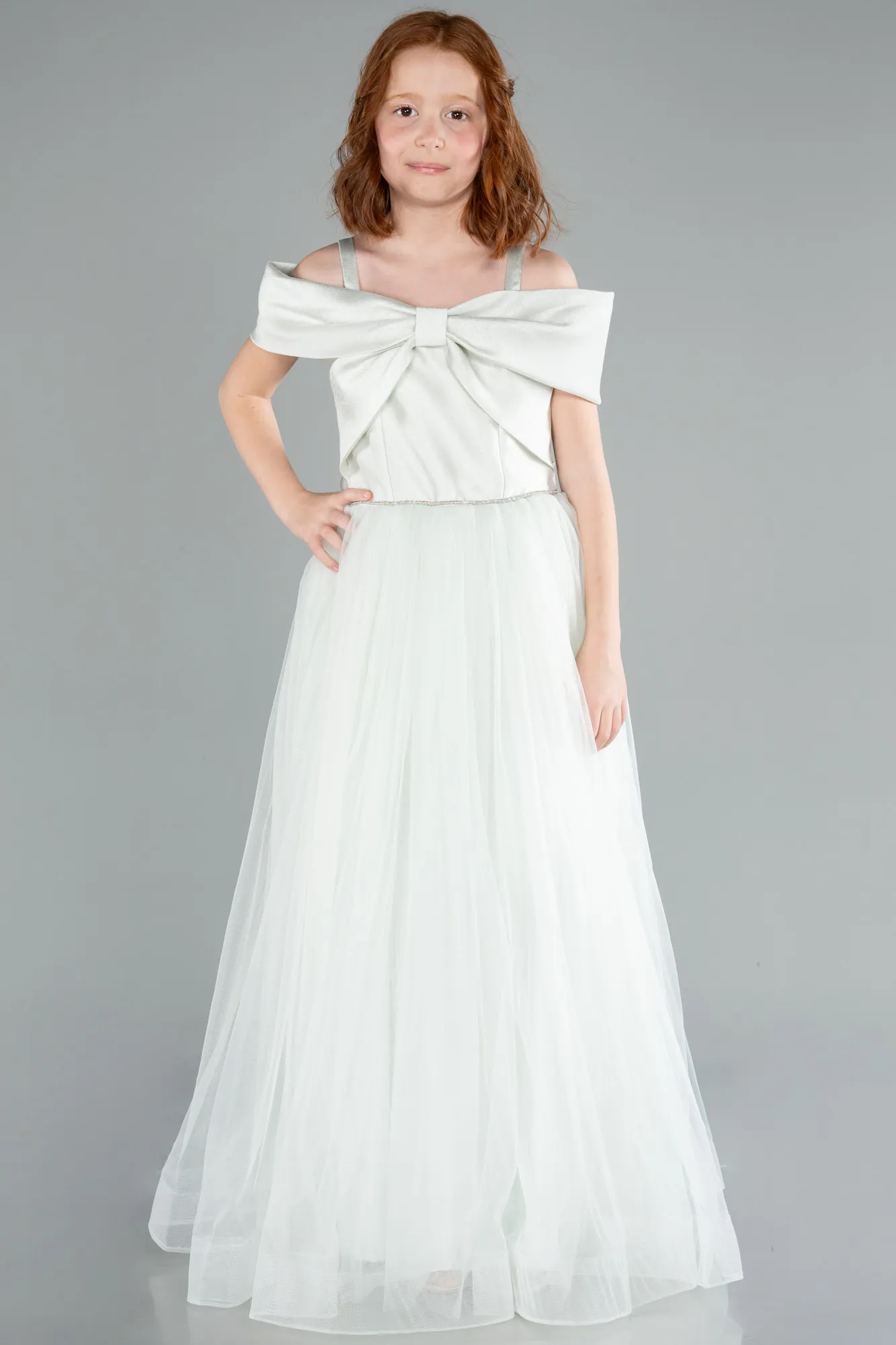 Mint-Long Girl Dress ABU4826