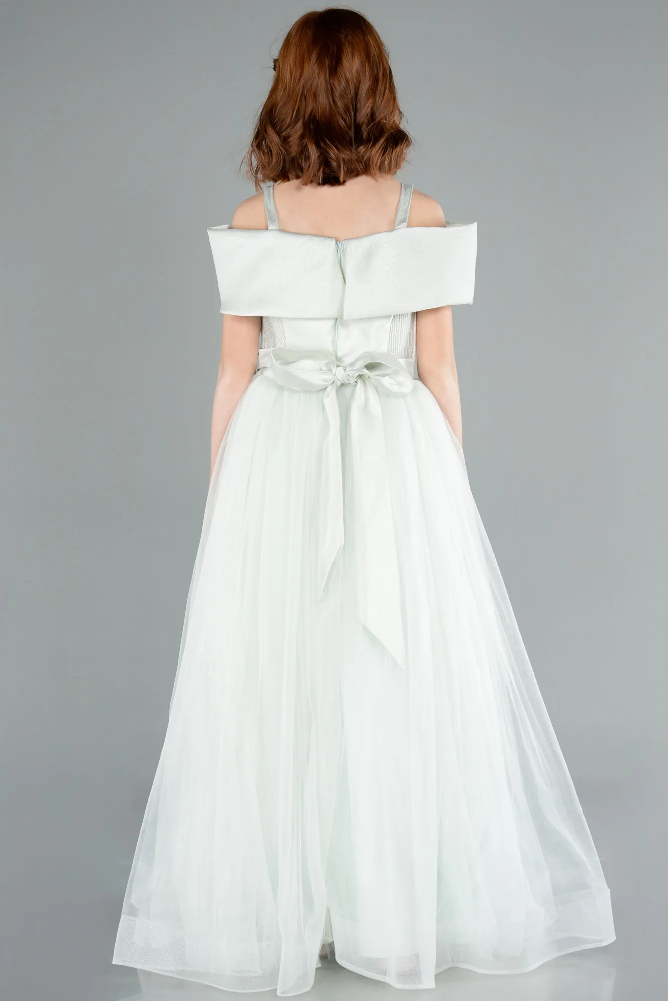 Mint-Long Girl Dress ABU4826