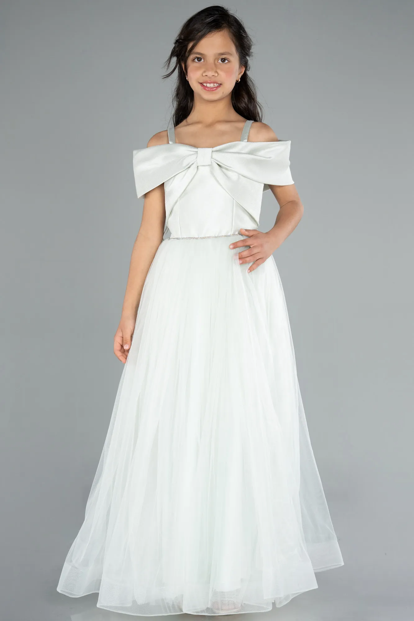 Mint-Long Girl Dress ABU4826