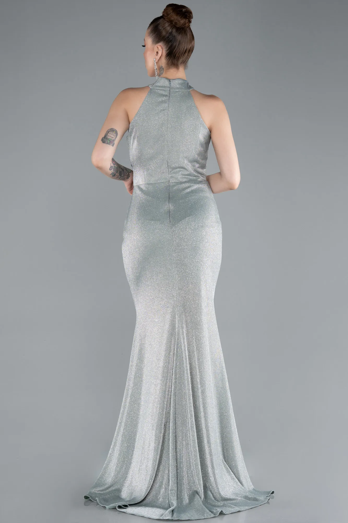 Mint-Long Mermaid Evening Gown ABU4612