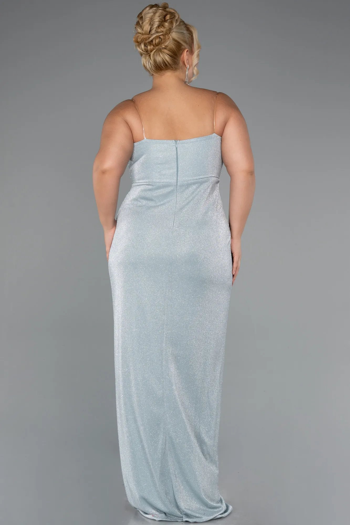Mint-Long Plus Size Evening Gown ABU5340