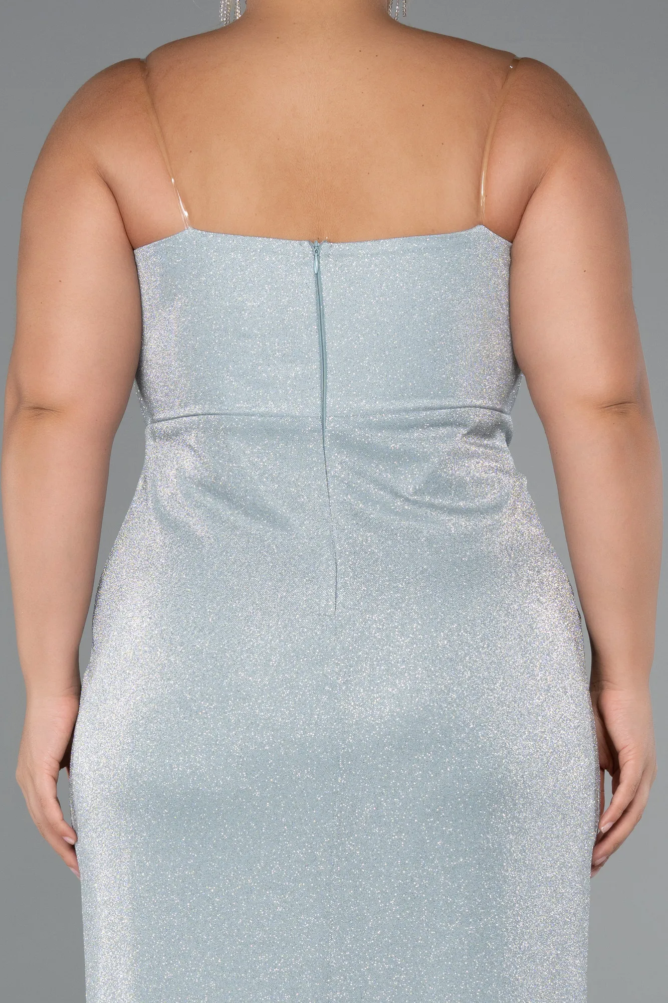 Mint-Long Plus Size Evening Gown ABU5340