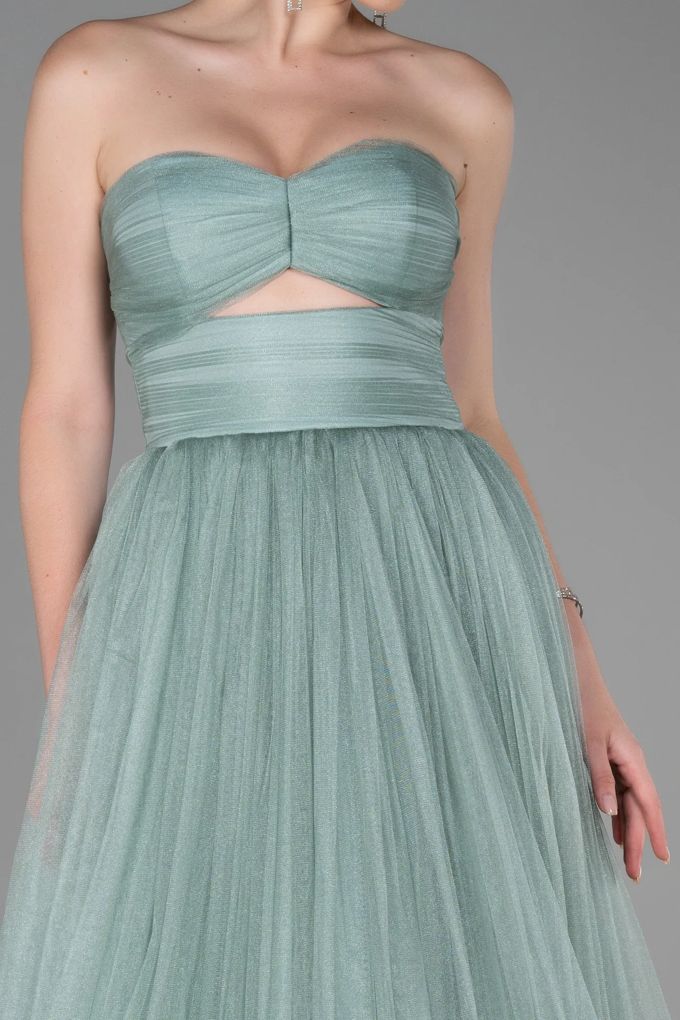 Mint-Long Prom Gown ABU3306