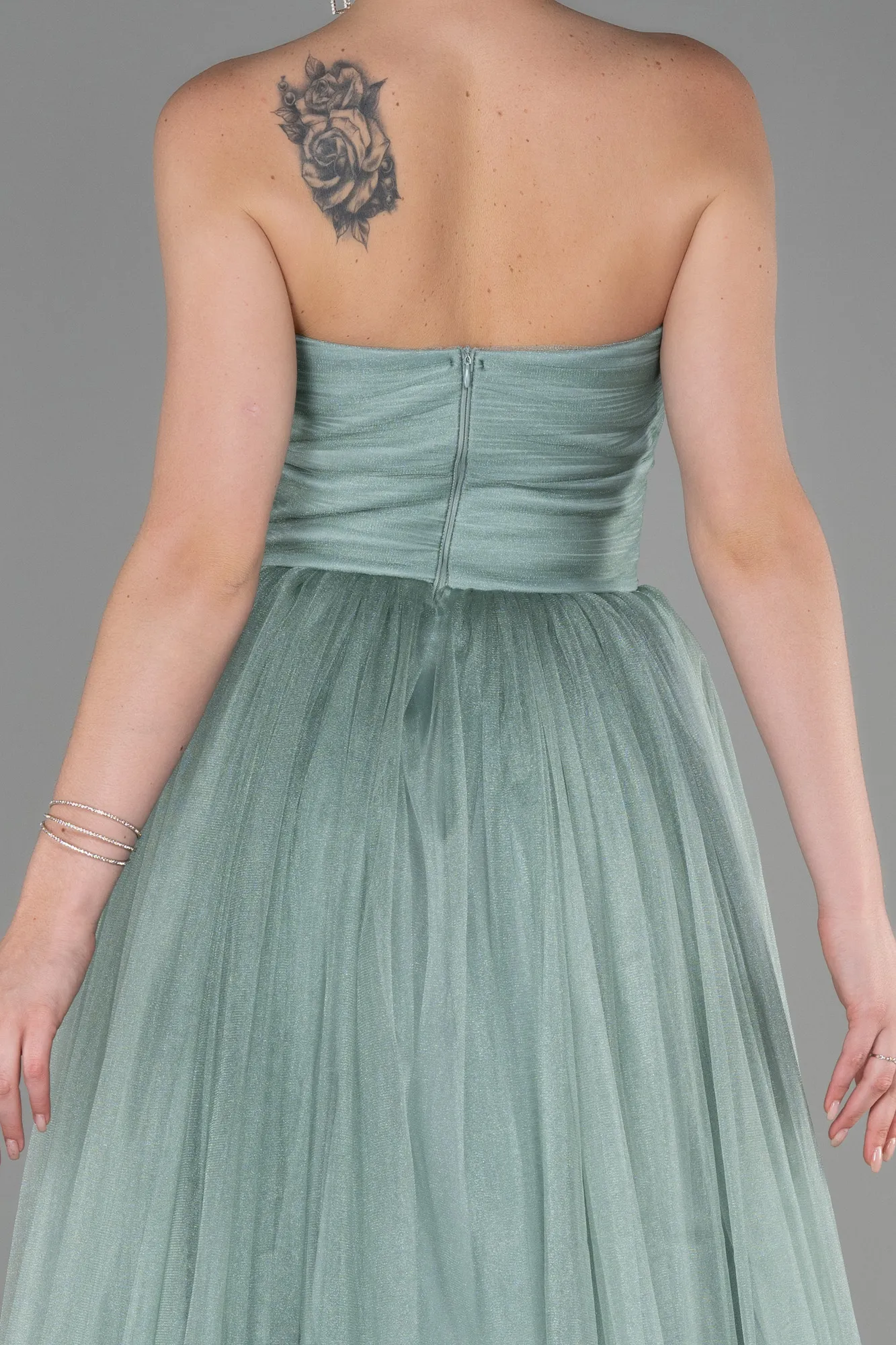 Mint-Long Prom Gown ABU3306