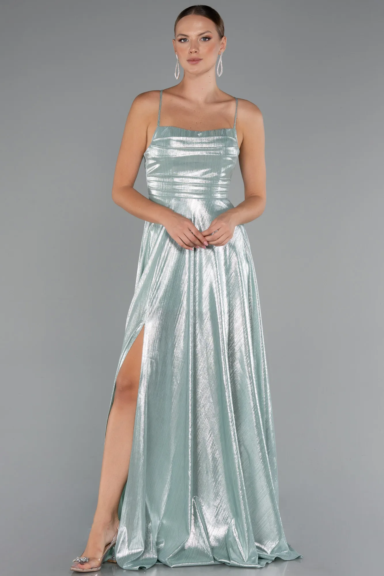Mint-Long Prom Gown ABU4996