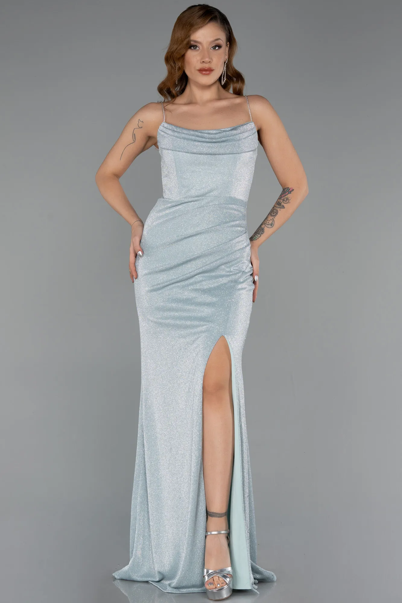 Mint-Long Prom Gown ABU5245