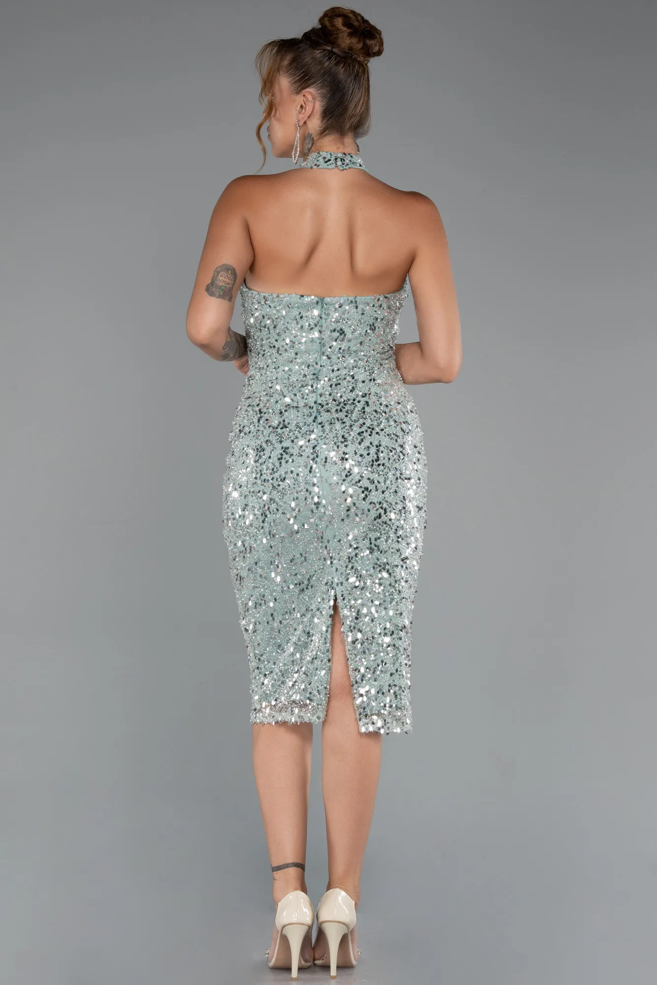 Mint-Midi Stony Cocktail Dress ABK2437