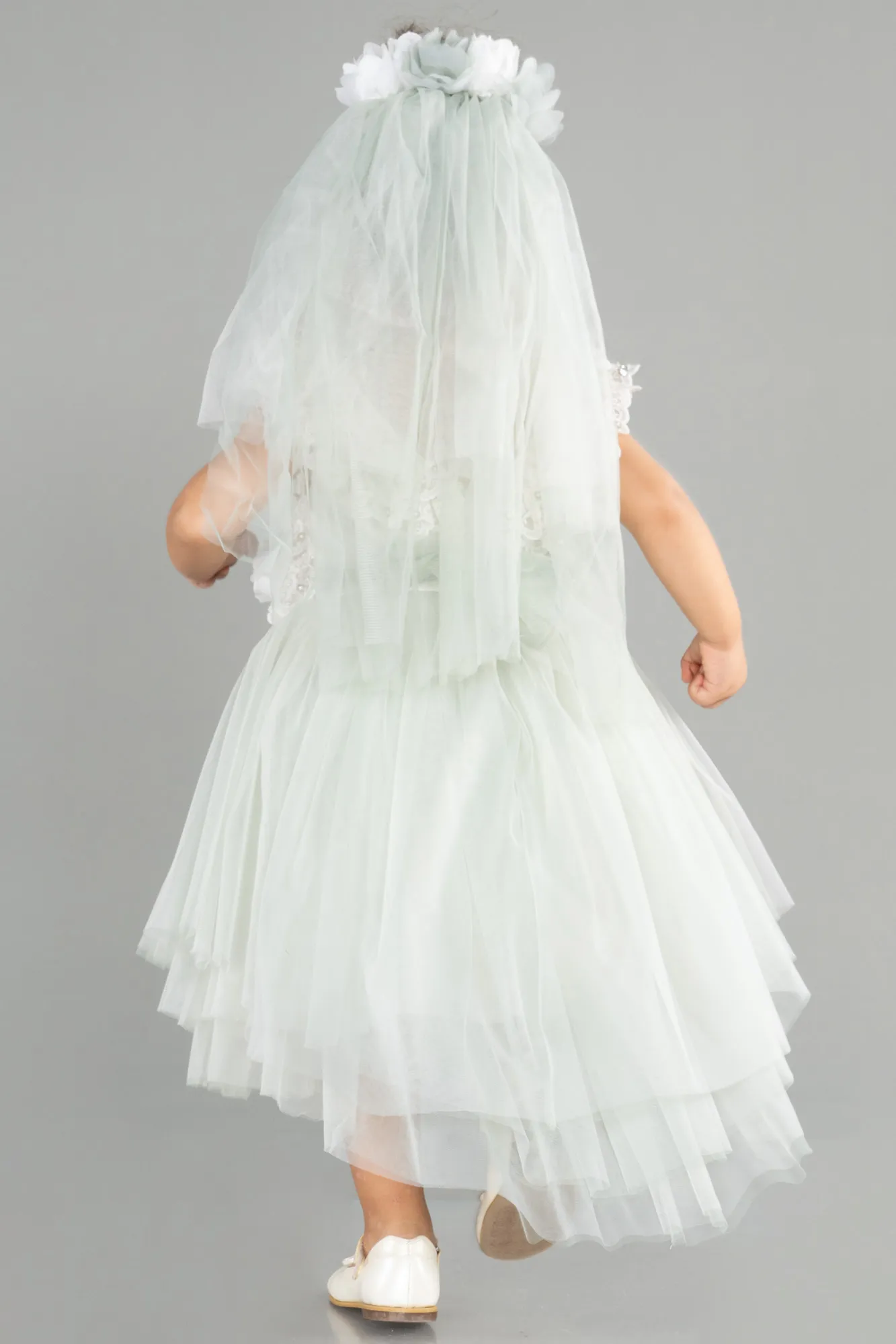 Mint-Short Girl Dress ABK1188