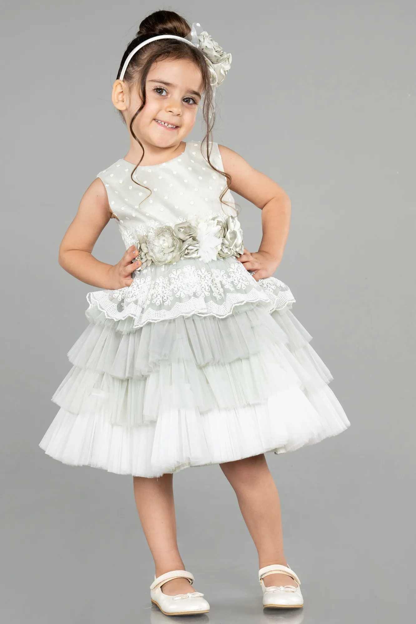 Mint-Short Girl Dress ABK1191