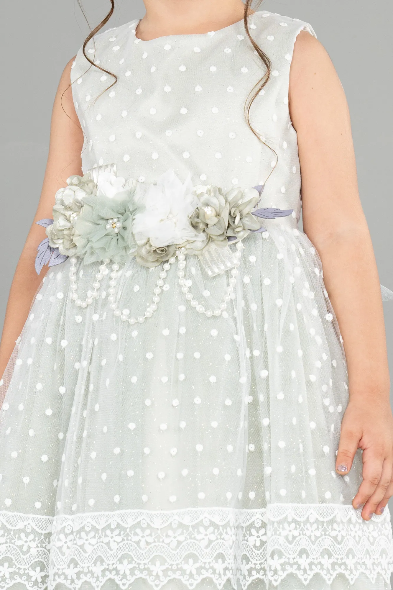 Mint-Short Girl Dress ABK1363